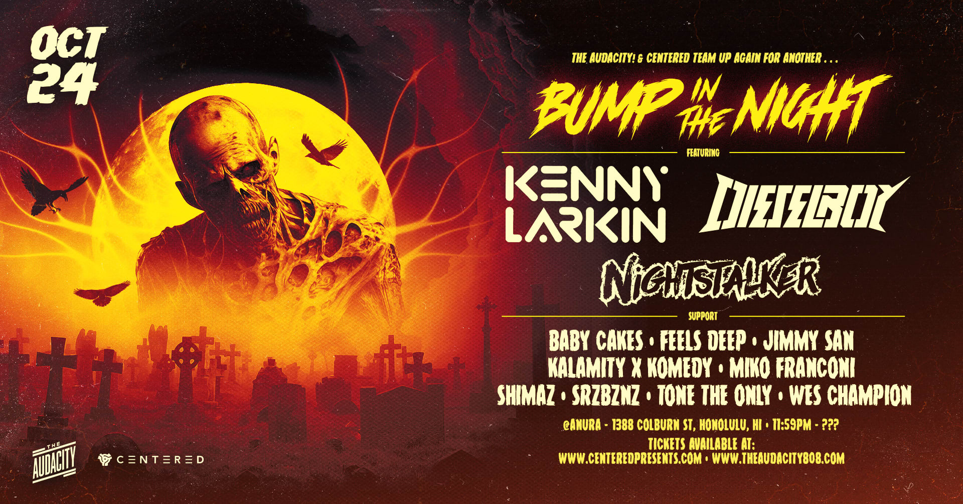 Bump In The Night! - Kenny Larkin, Dieselboy, Nightstalker Cover