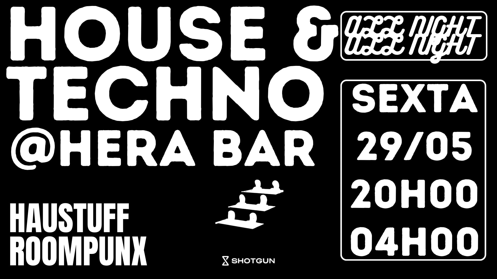 House & Techno All Night (Haustuff + Roompunx) Cover