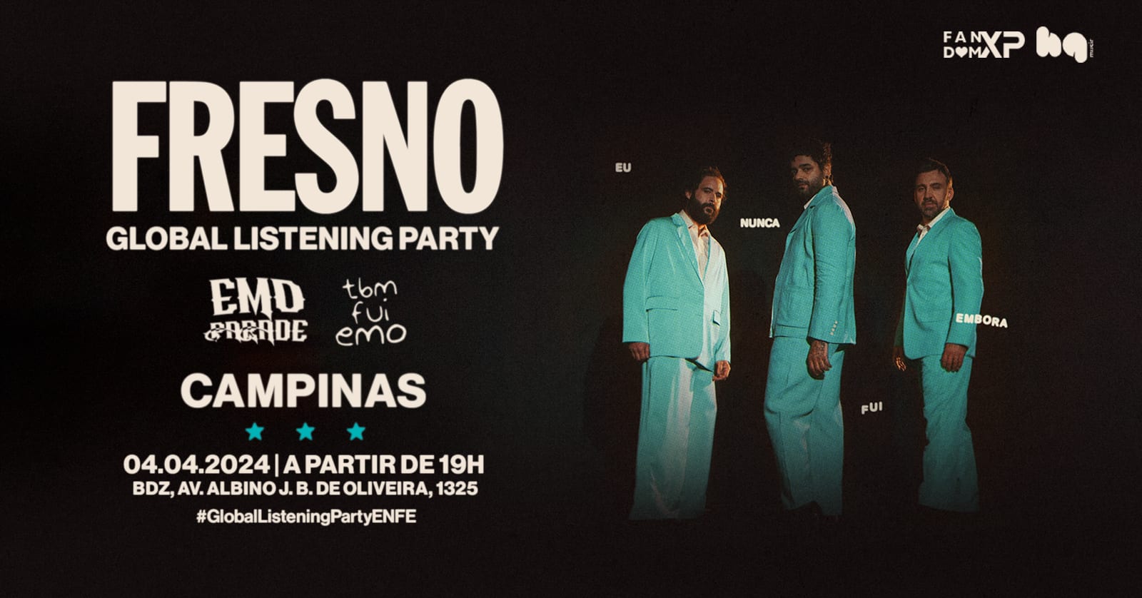 Emo Parade E Tbm Fui Emo: Enfe Listening Party @ Campinas Cover