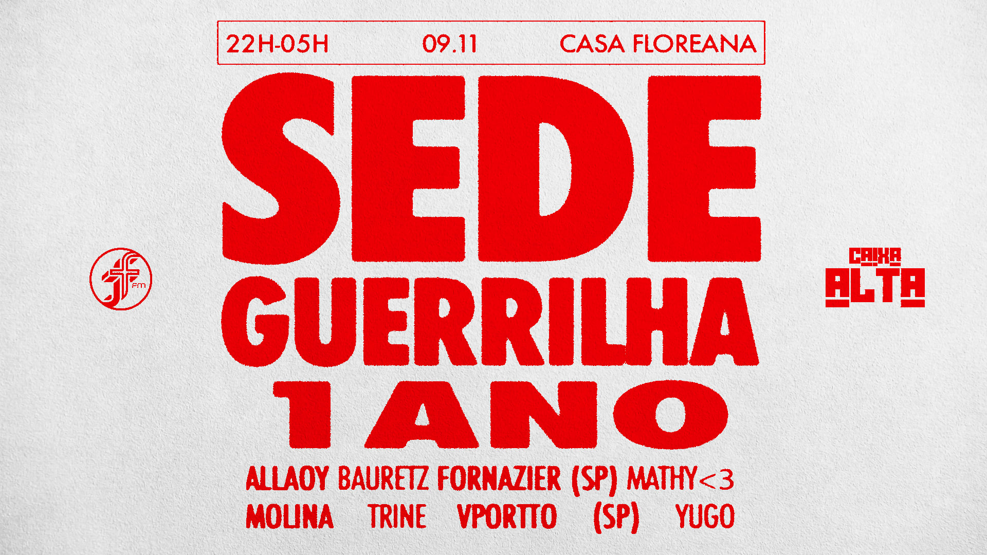Sede Guerrilha 1 Ano @Function.Fm Cover