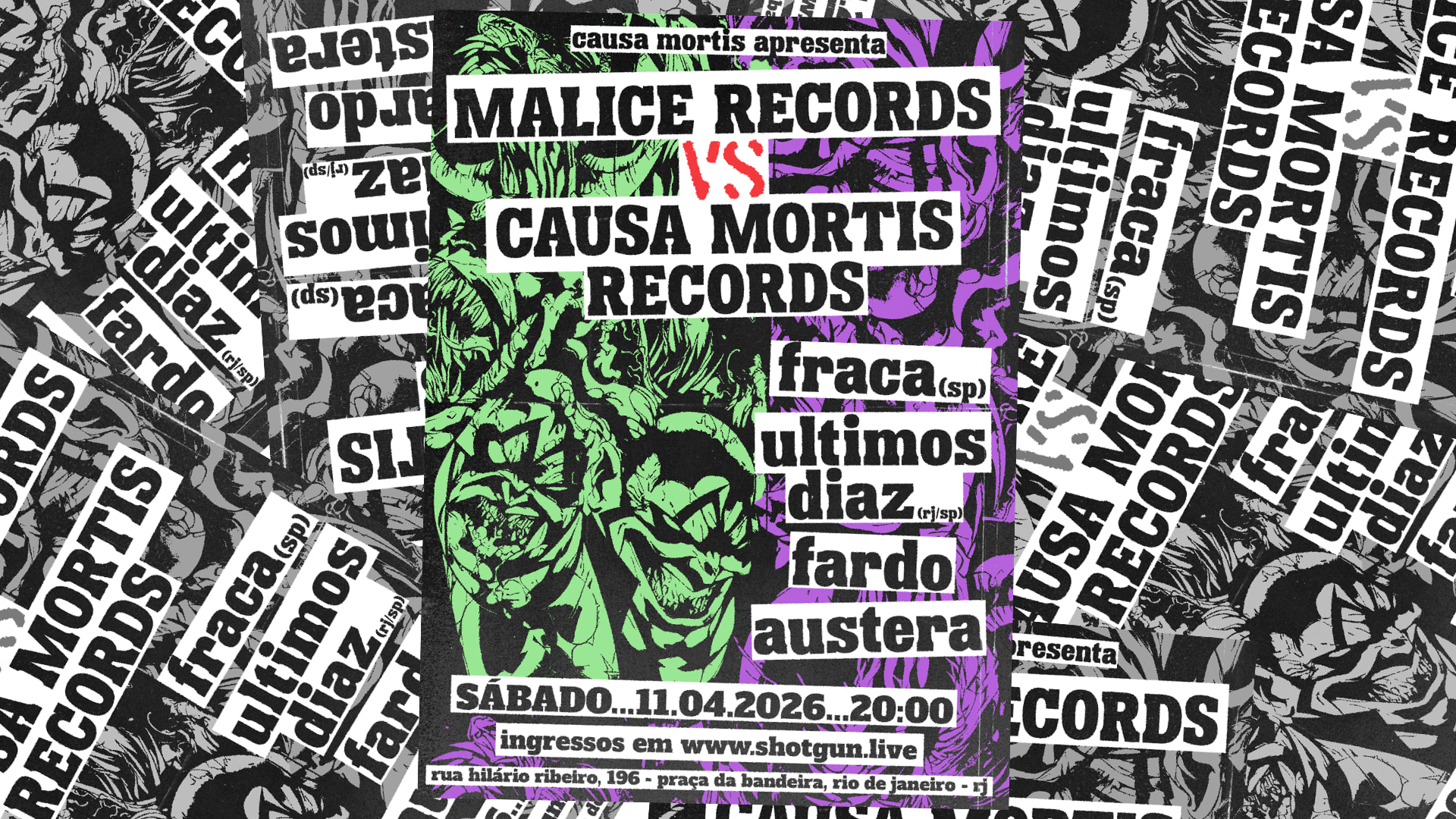 Malice Records Vs Causa Mortis Records Cover
