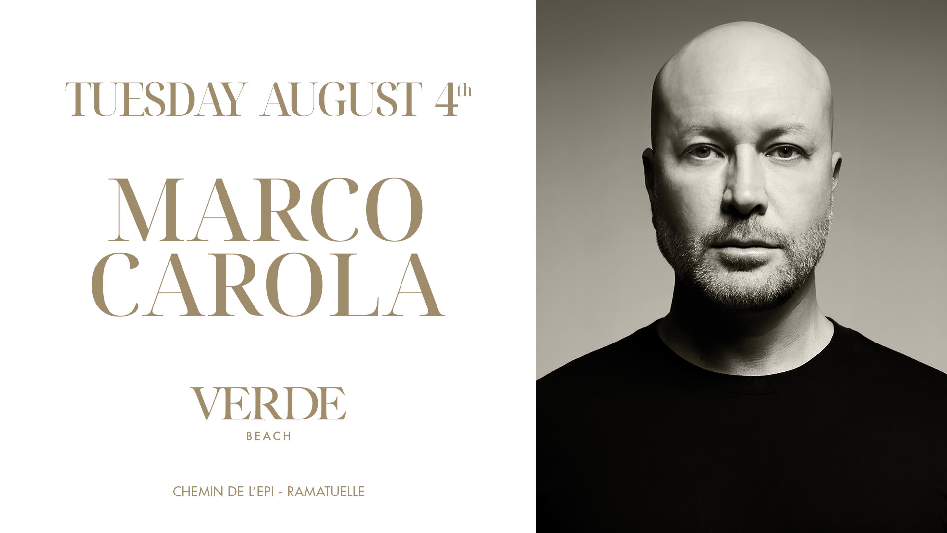 Marco Carola X Verde Beach - August 4th Cover