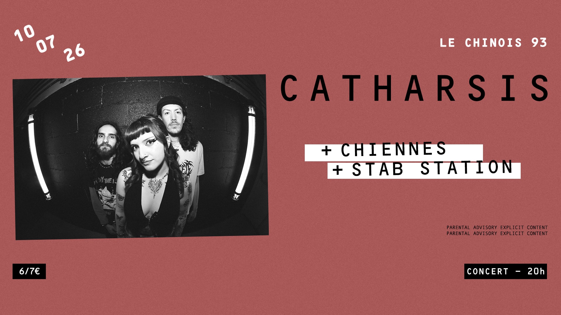 Catharsis + Chiennes + Stab Station Cover