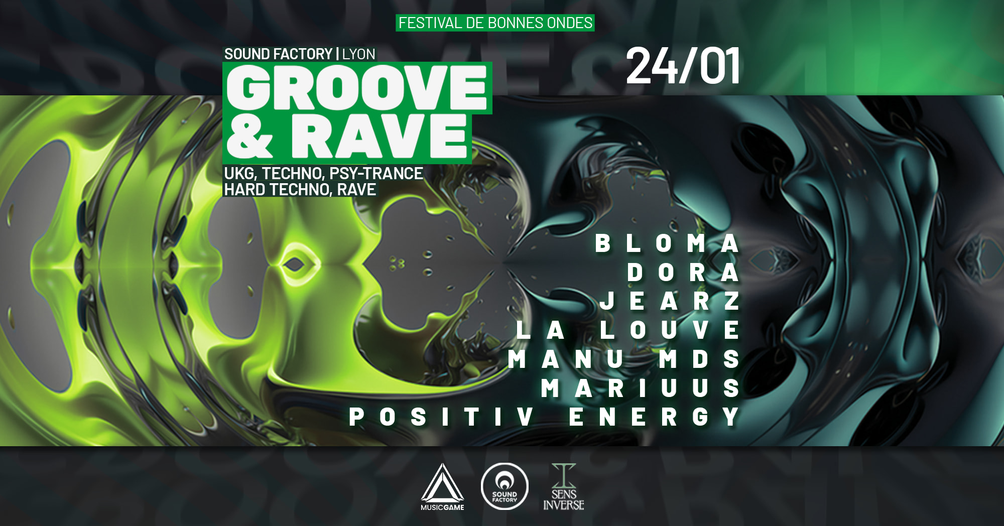 Groove & Rave - Music Game Invite Sens Inverse ! Cover