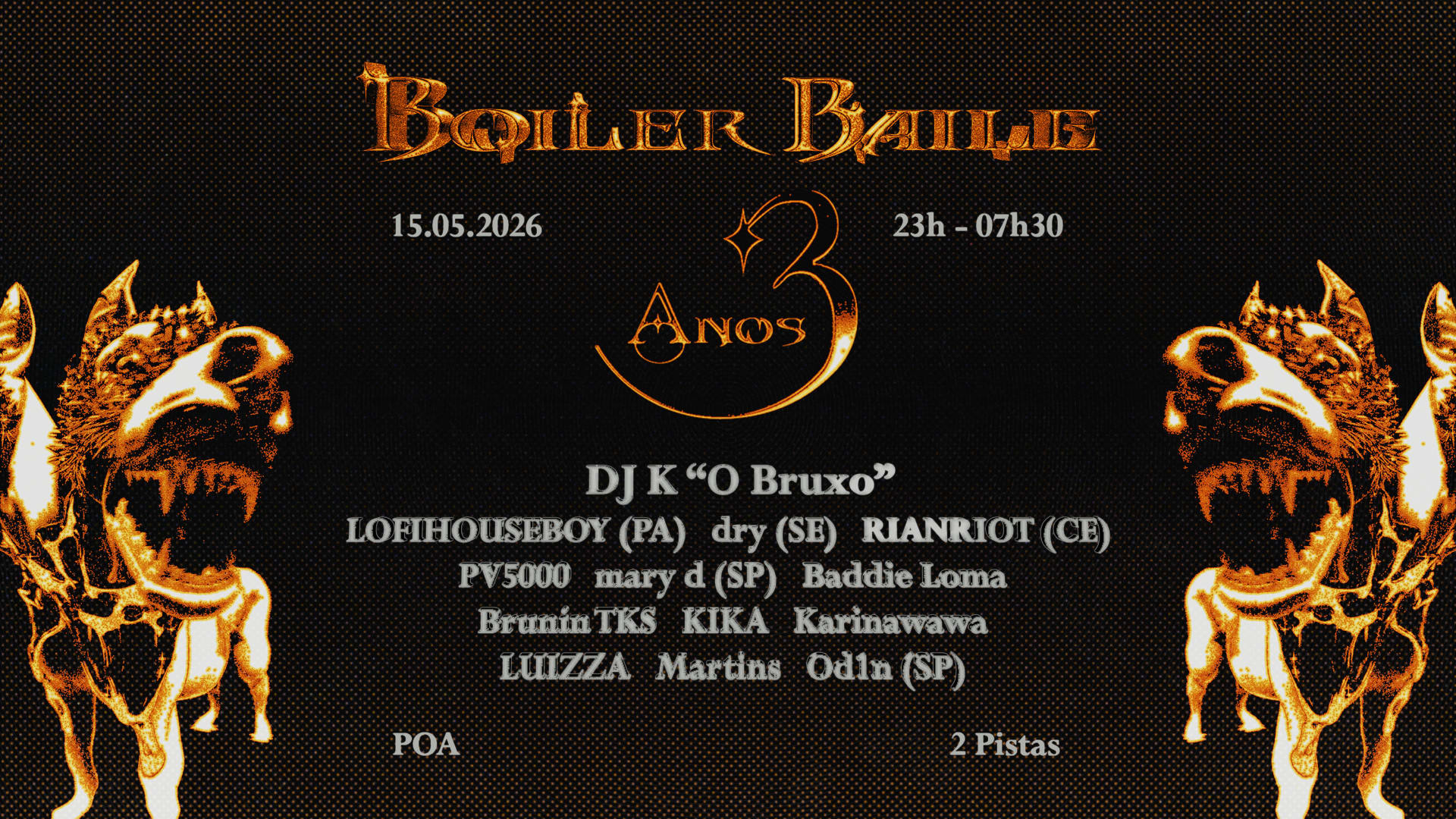 Boiler Baile • 3 Anos Sem Massagem Cover