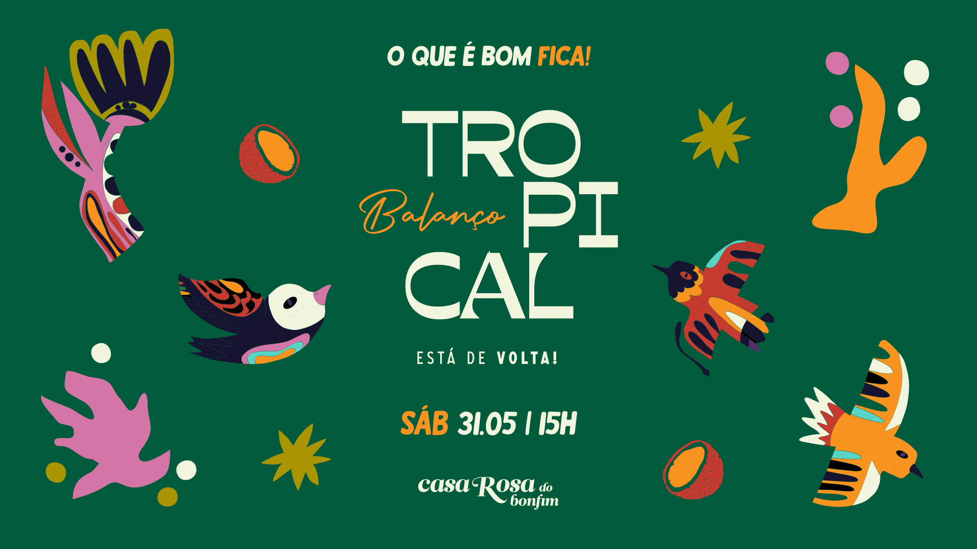 Balanço Tropical Na Casa Rosa - 31 De Maio Cover