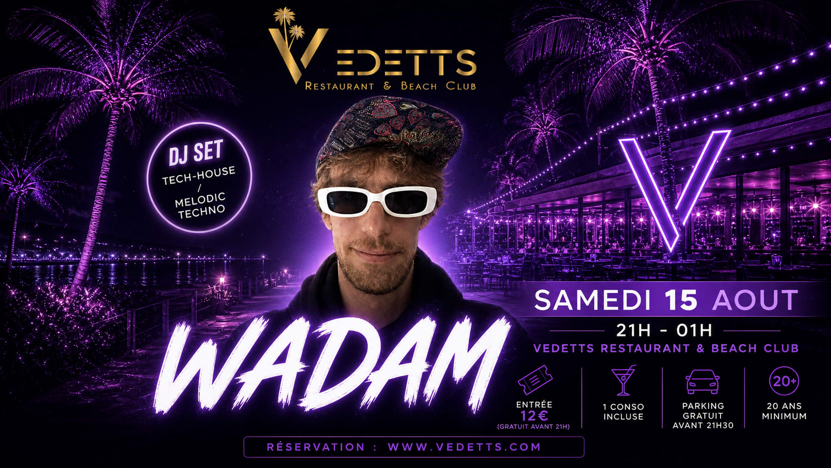Tech-House / Melodic Techno - Wadam - Vedetts Cover