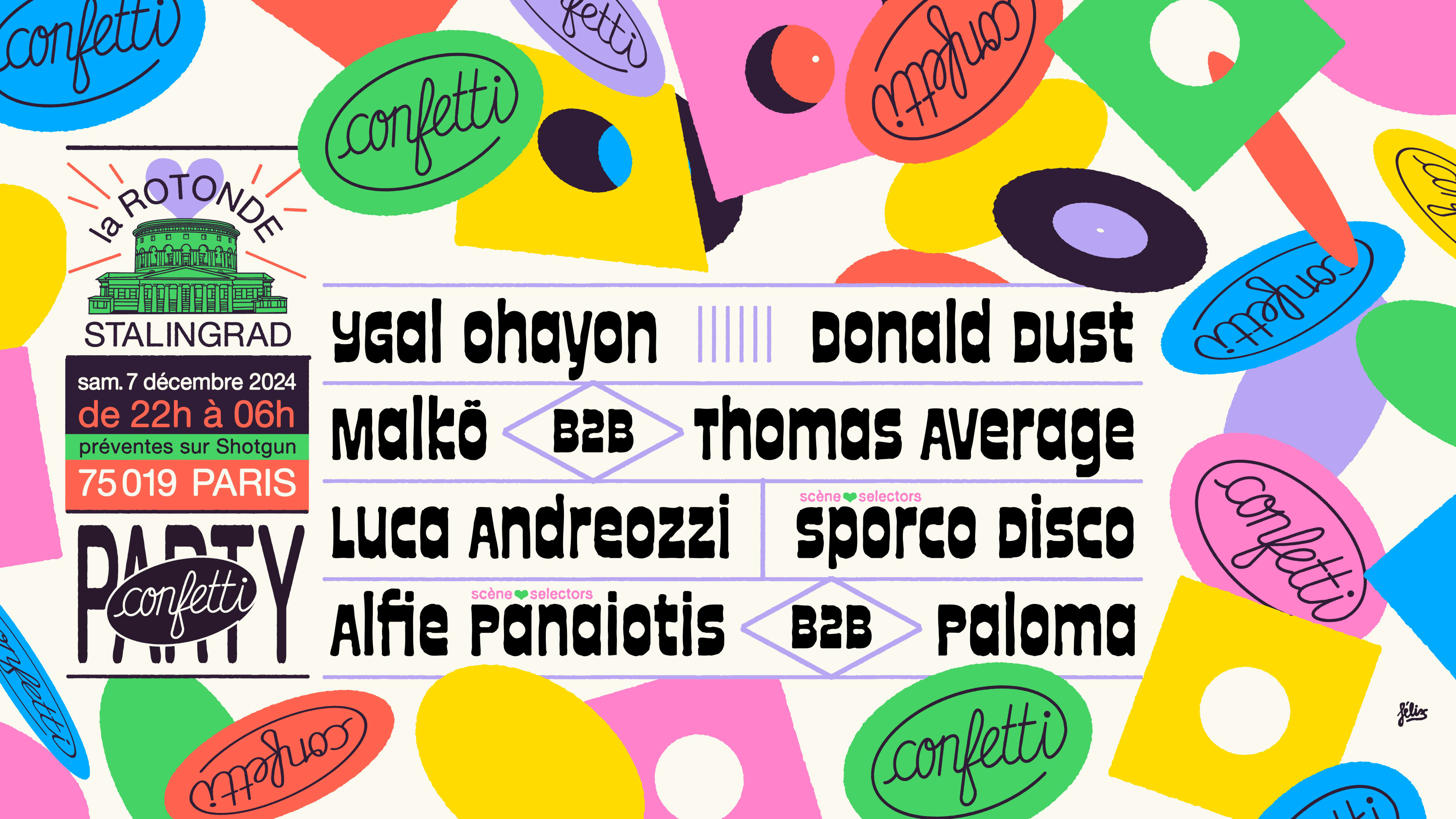 Confetti Party : Ygal Ohayon · Donald Dust & More Cover