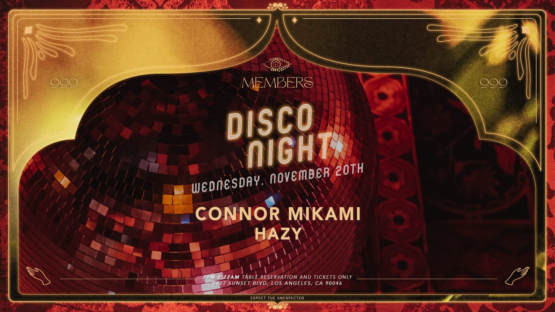 Disco Night With Connor Mikami & Hazy Cover