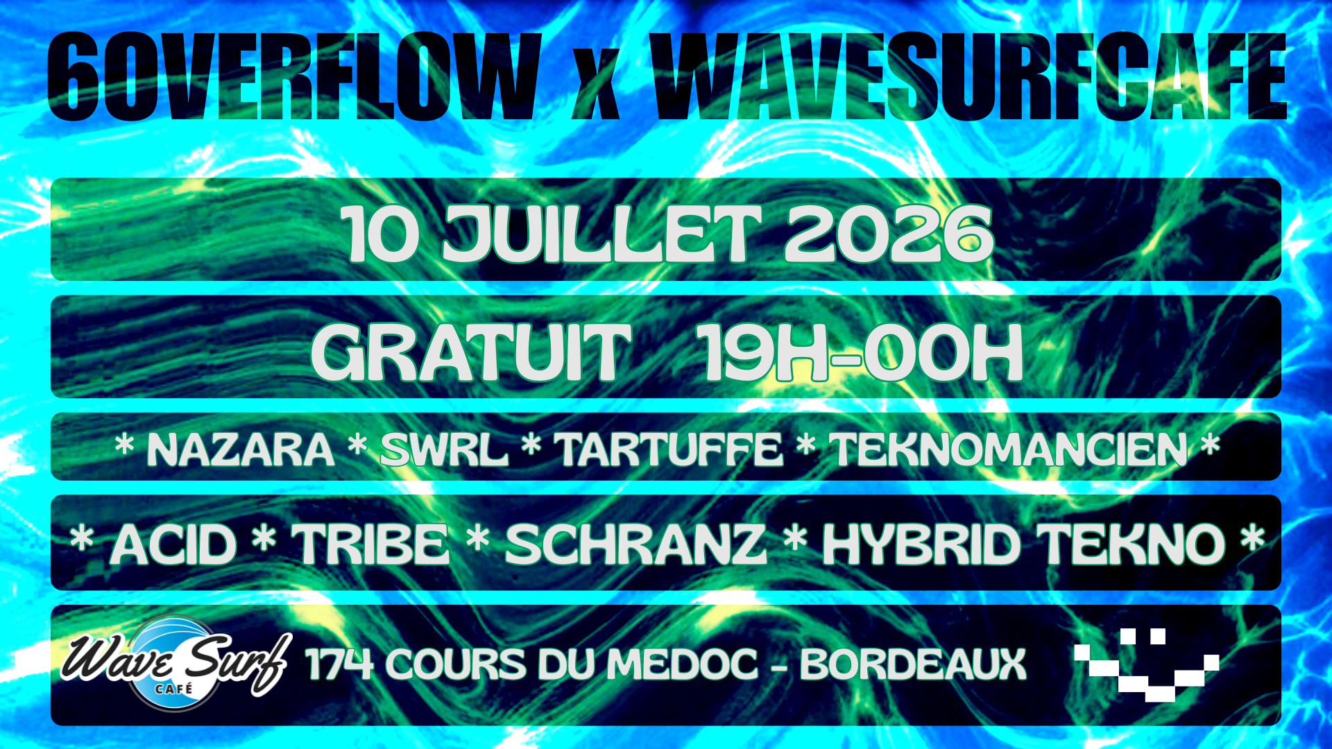 6overflow X Wavesurfcafe Cover