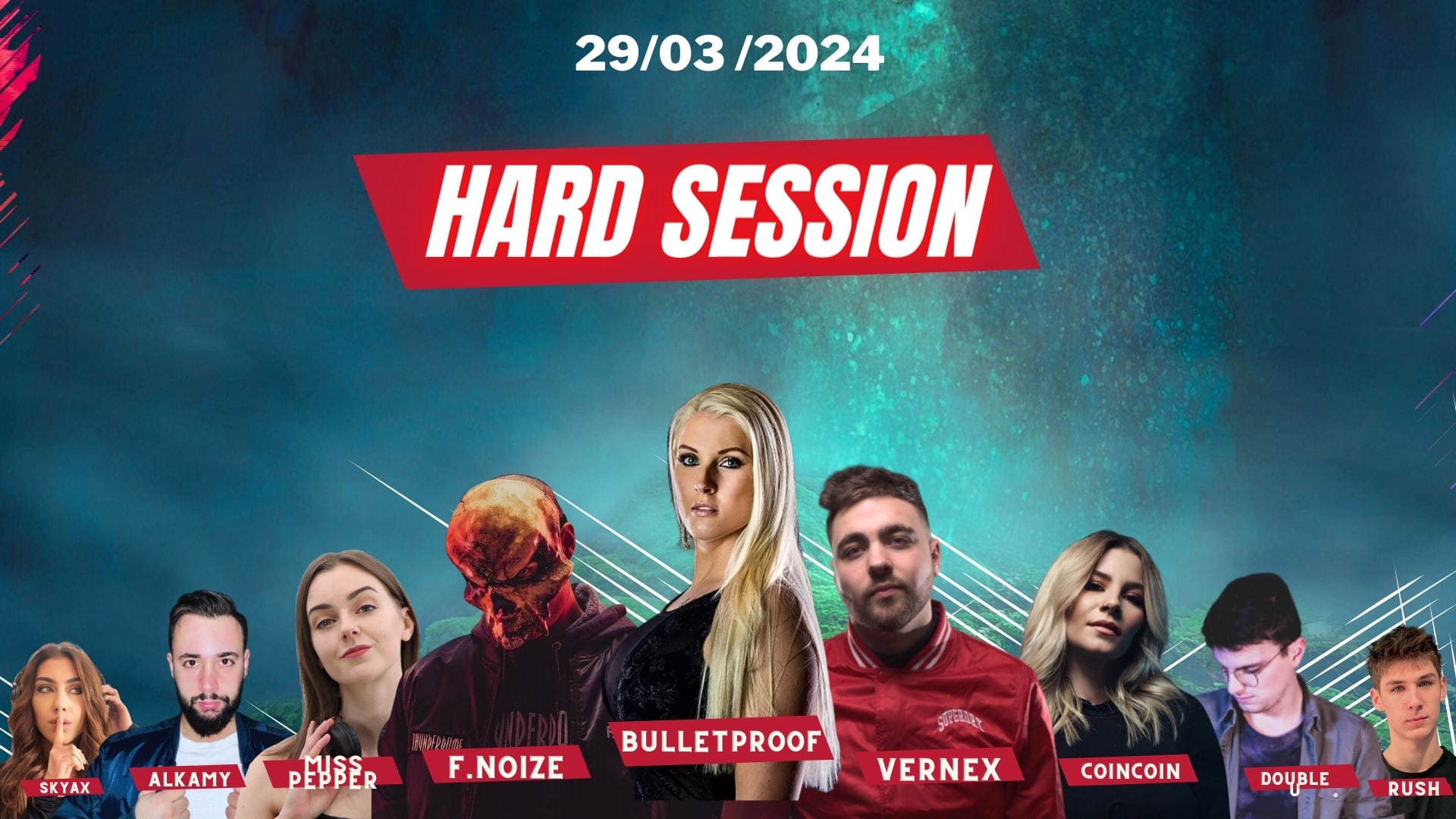 Hard Session : Bulletproof + F.Noize  ( Hard Techno / Hdc ) Cover