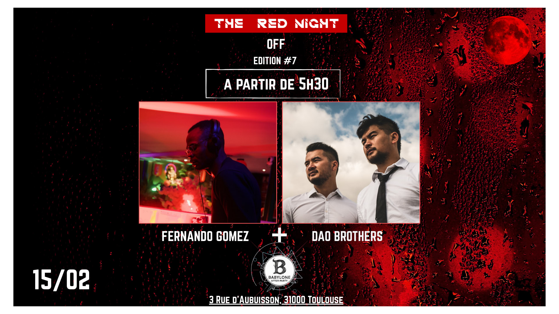 The Red Night Off – Édition #7 - Babylone After Party Cover