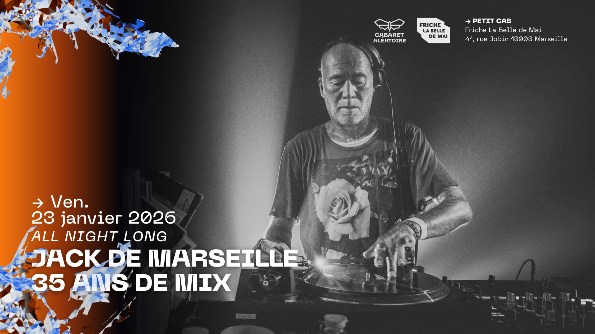 23/01 | Jack De Marseille [All Night Long] : 35 Ans De MIX Cover