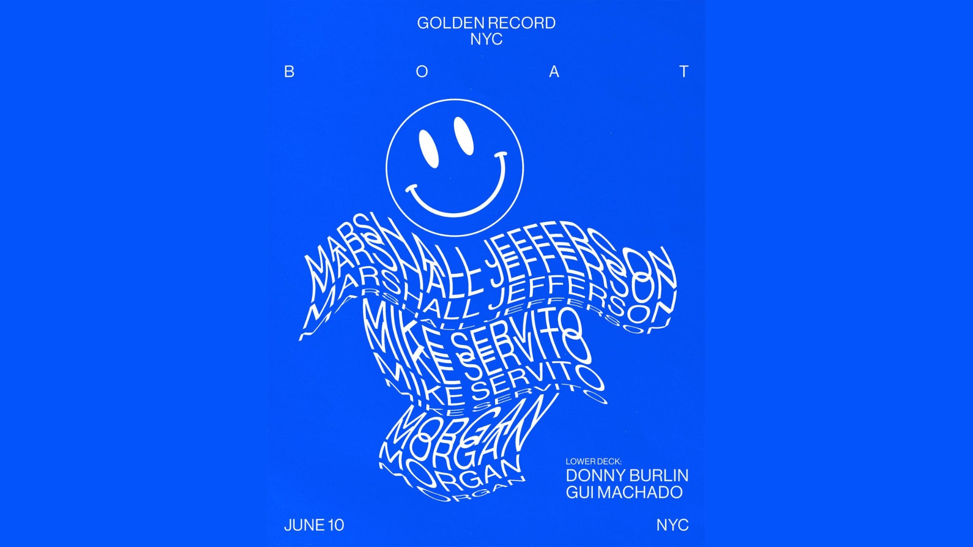 Golden Record Boat Party W/ Marshall Jefferson, Mike Servito Cover