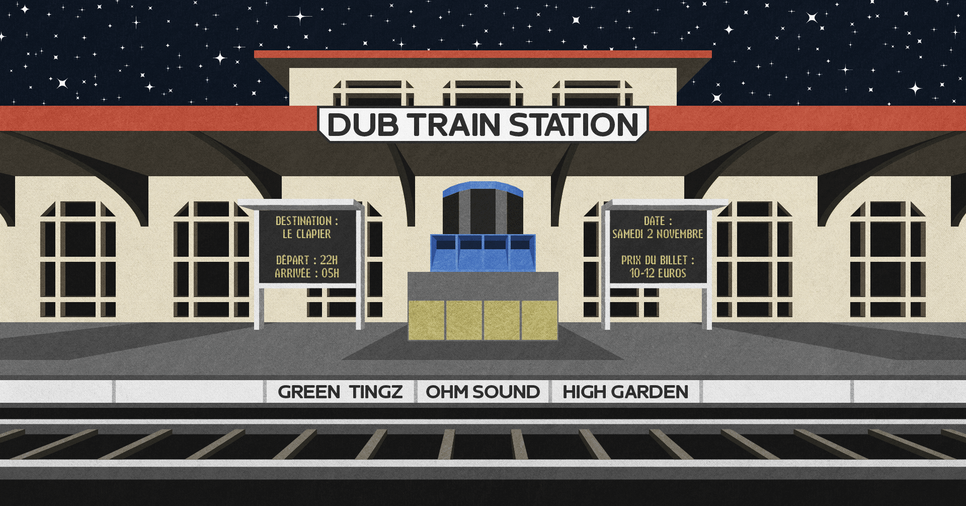 Dub Train Station #2 High Garden / Green Tingz / Ohm Sound Cover
