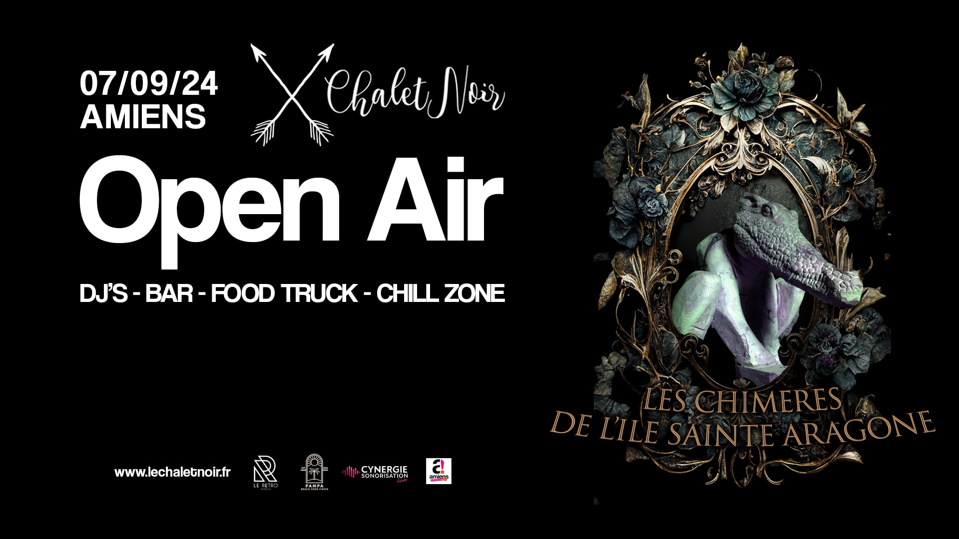 Chalet Noir 2024 - Open Air Cover