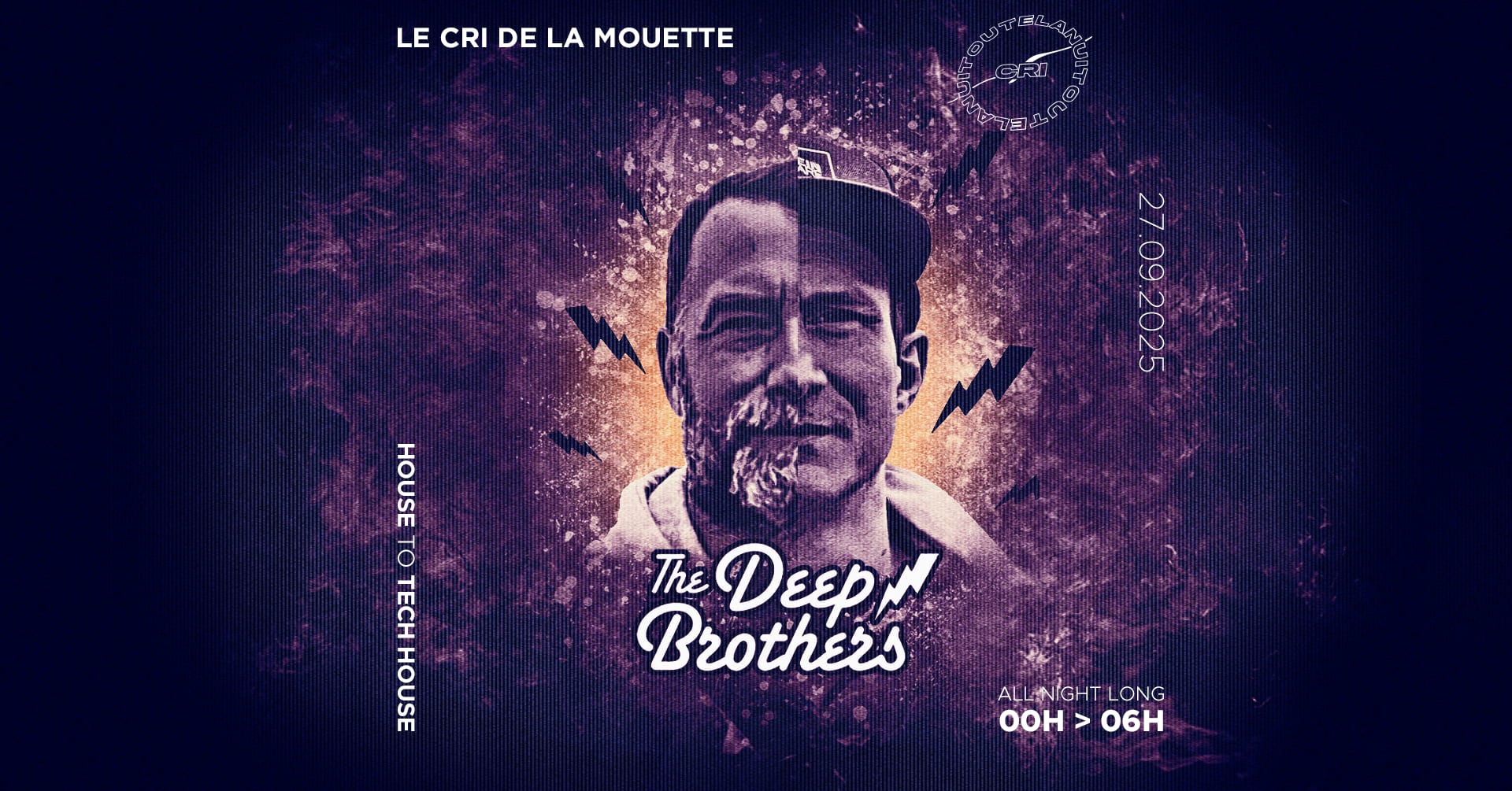 Cri Toute La Nuit Inv The Deep Brothers (House & Tech-House) Cover