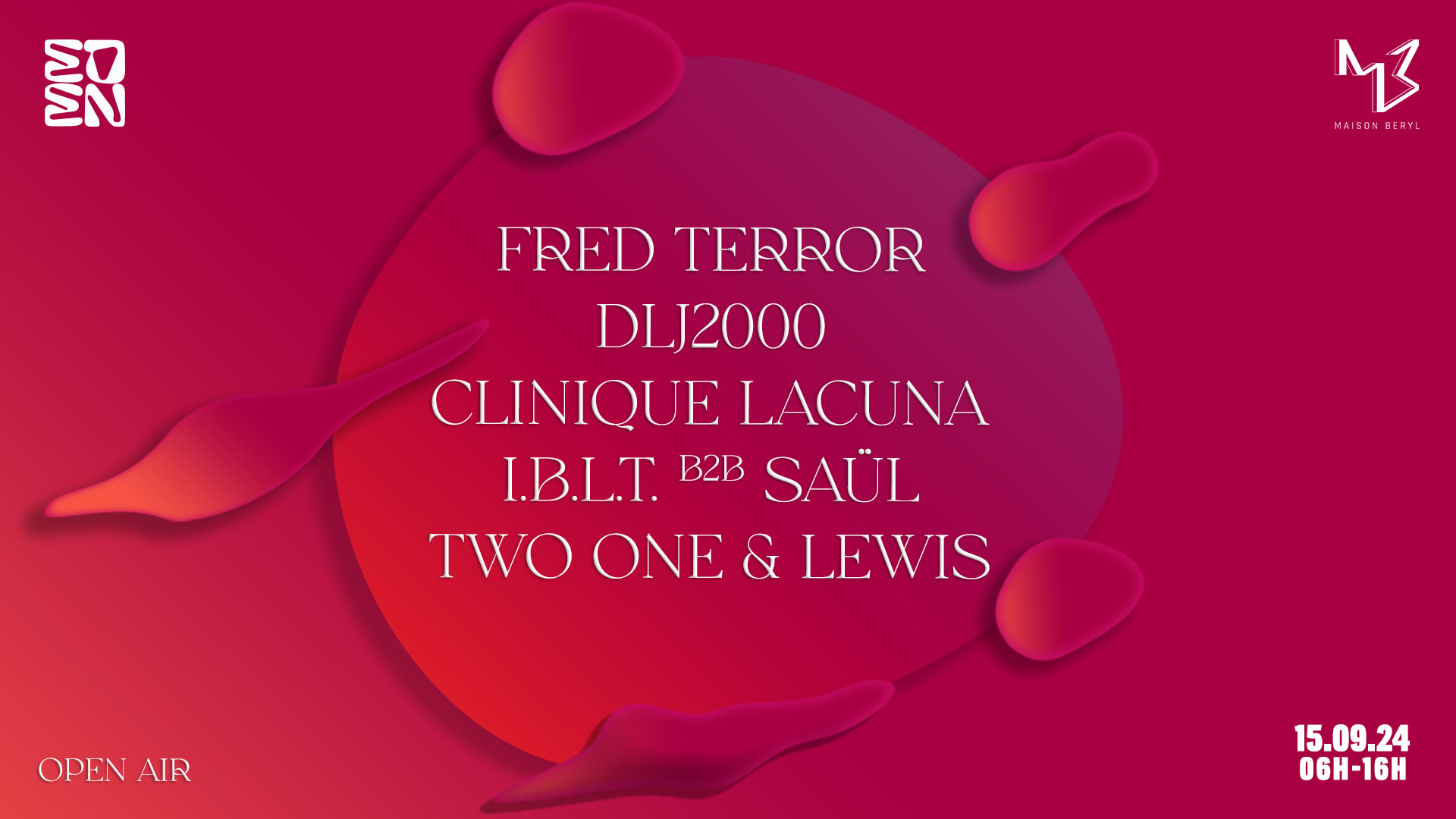 Maison Béryl X Eden : Fred Terror, Clinique Lacuna & More Cover