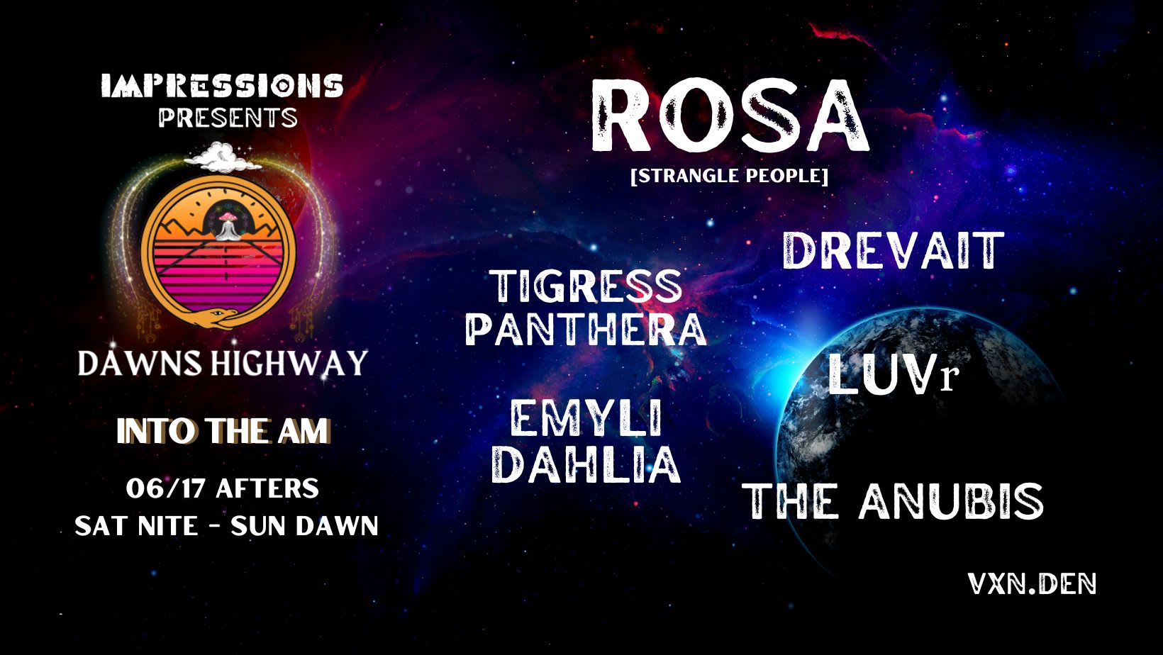 Dawns Highway: Into The Am Feat. Rosa Cover