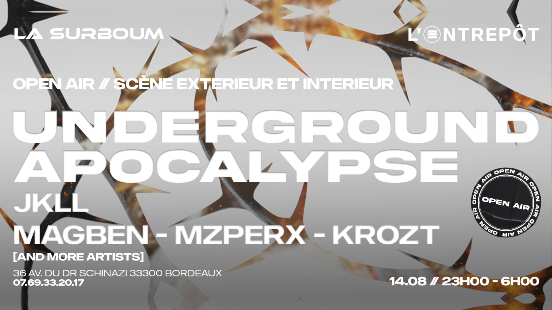La Surboum - Underground Apocalypse (Open Air + Club) Cover