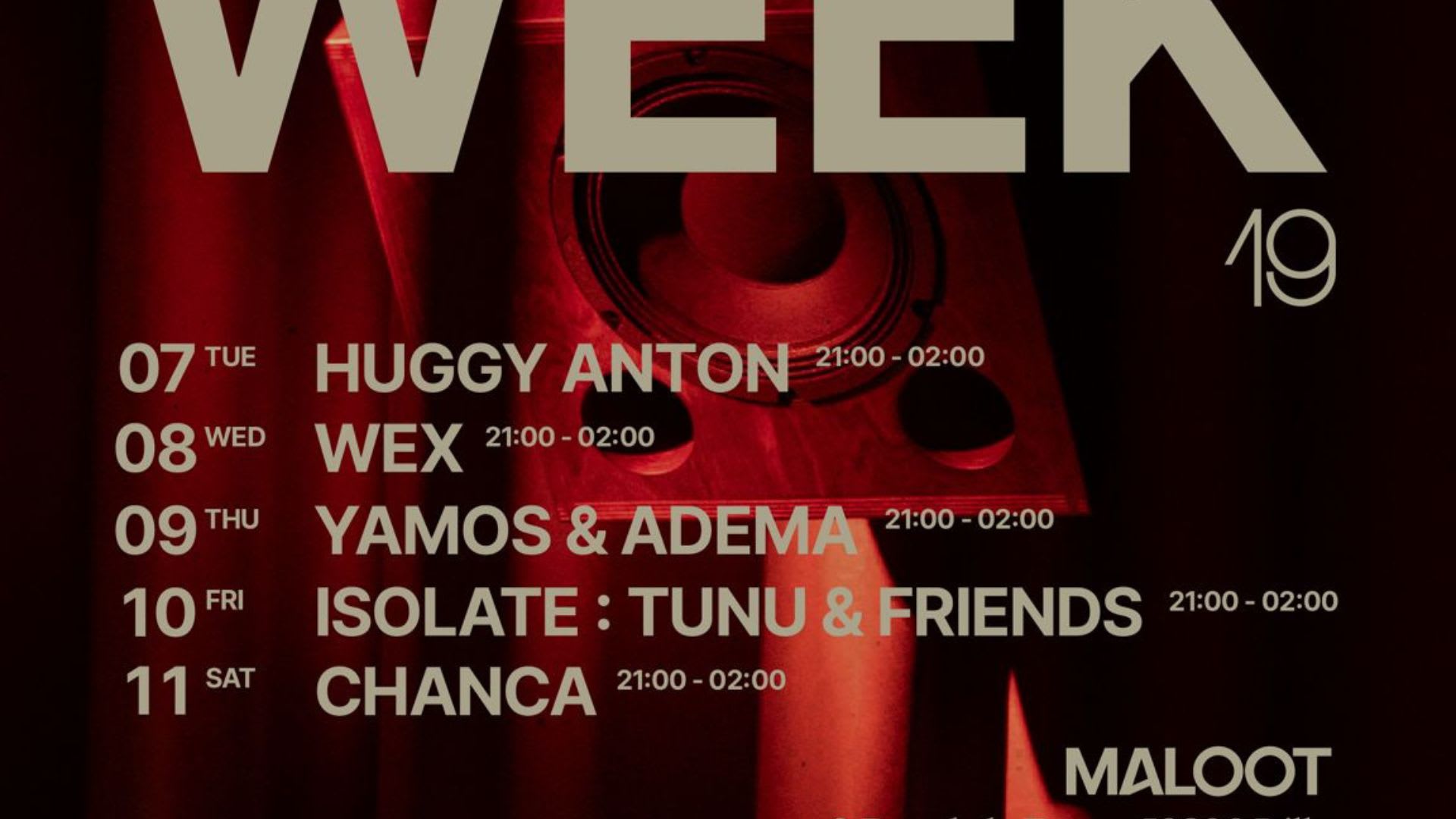 Week 19 : Agenda Cover