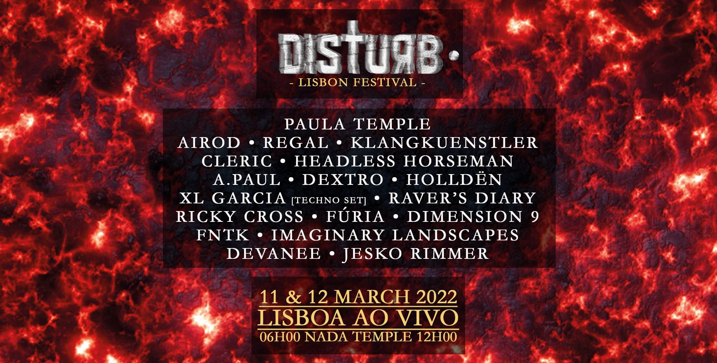 Disturb • Lisbon Festival Cover