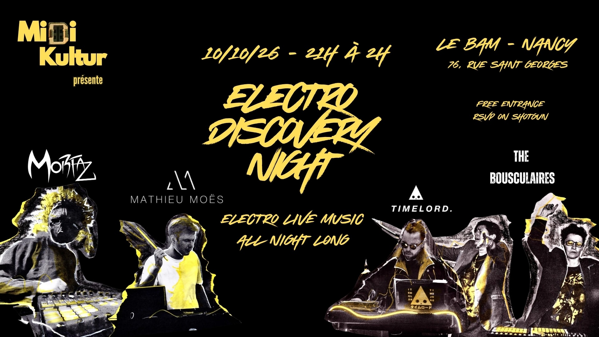 Electro Discovery Night - 4th Edition - Nancy - Le Bam Cover