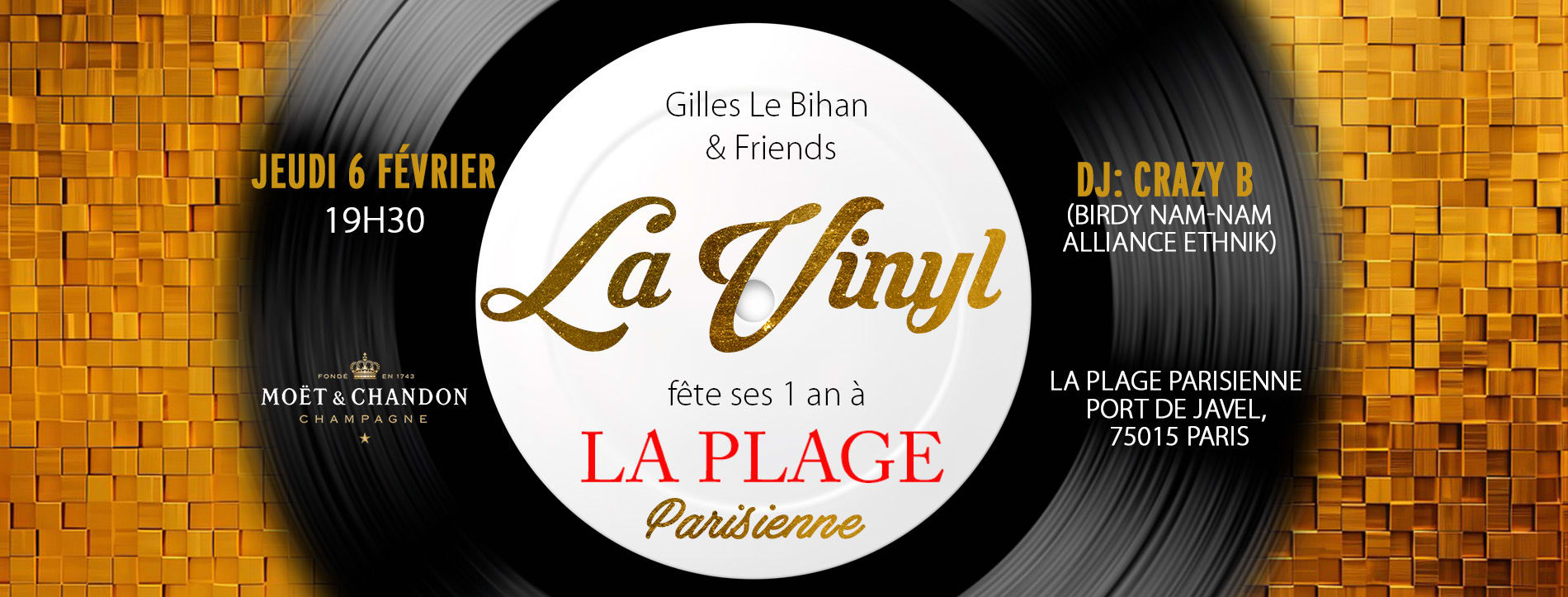 La Vinyl Fêtent Ses 1 An À La Plage Parisienne Cover