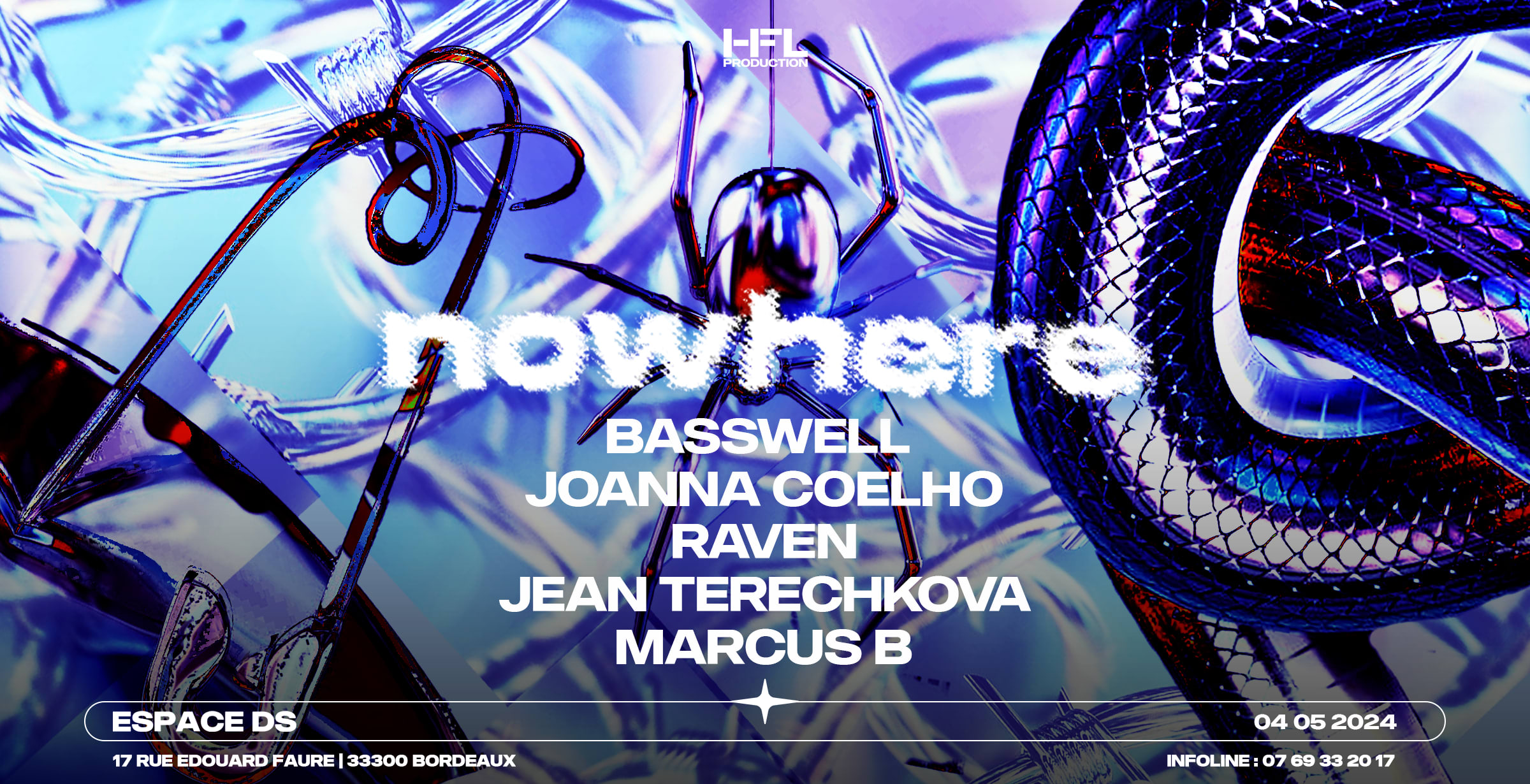Nowhere W/ Basswell / Raven / Joanna Coelho/Jean Terechkova Cover