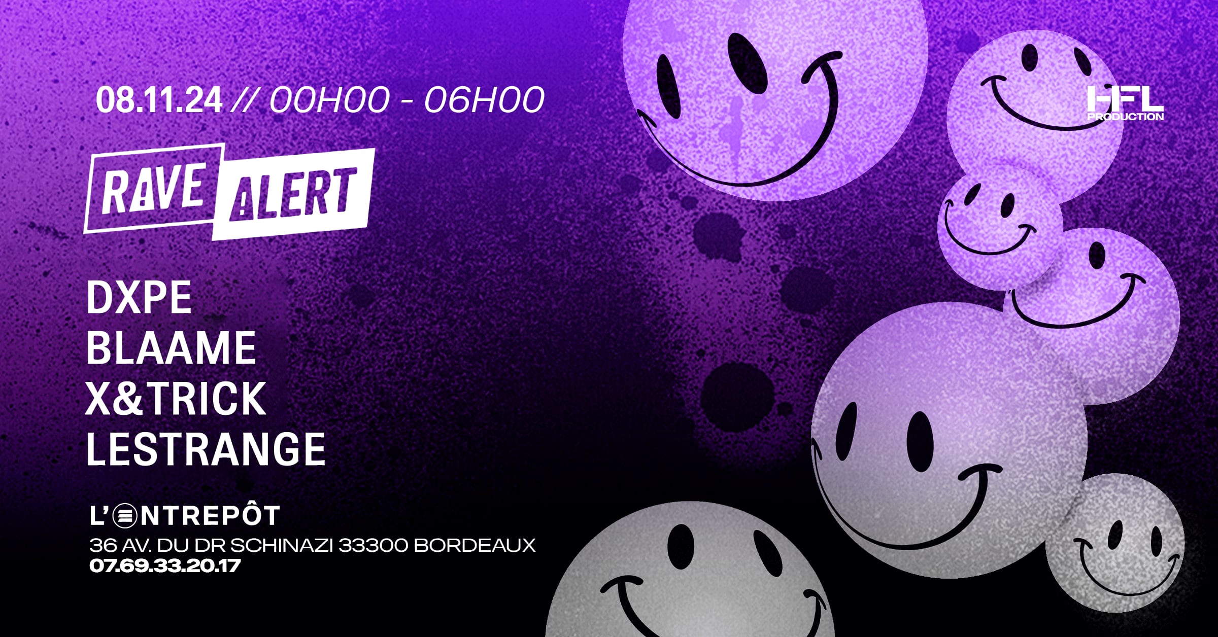 Rave Alert W/ Dxpe / Blaame / X&Trick / Lestrange Cover