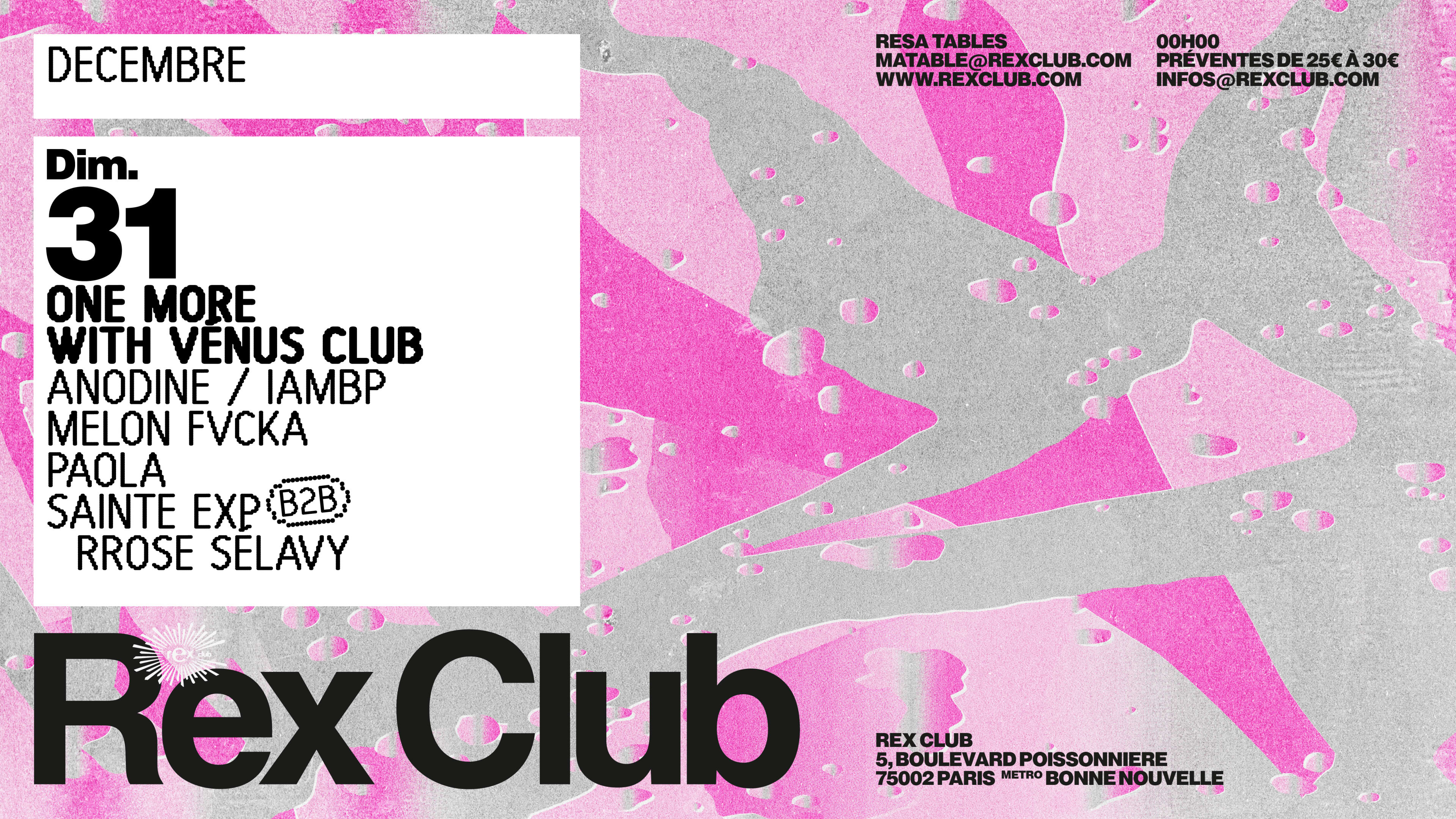 One More With Vénus Club Cover