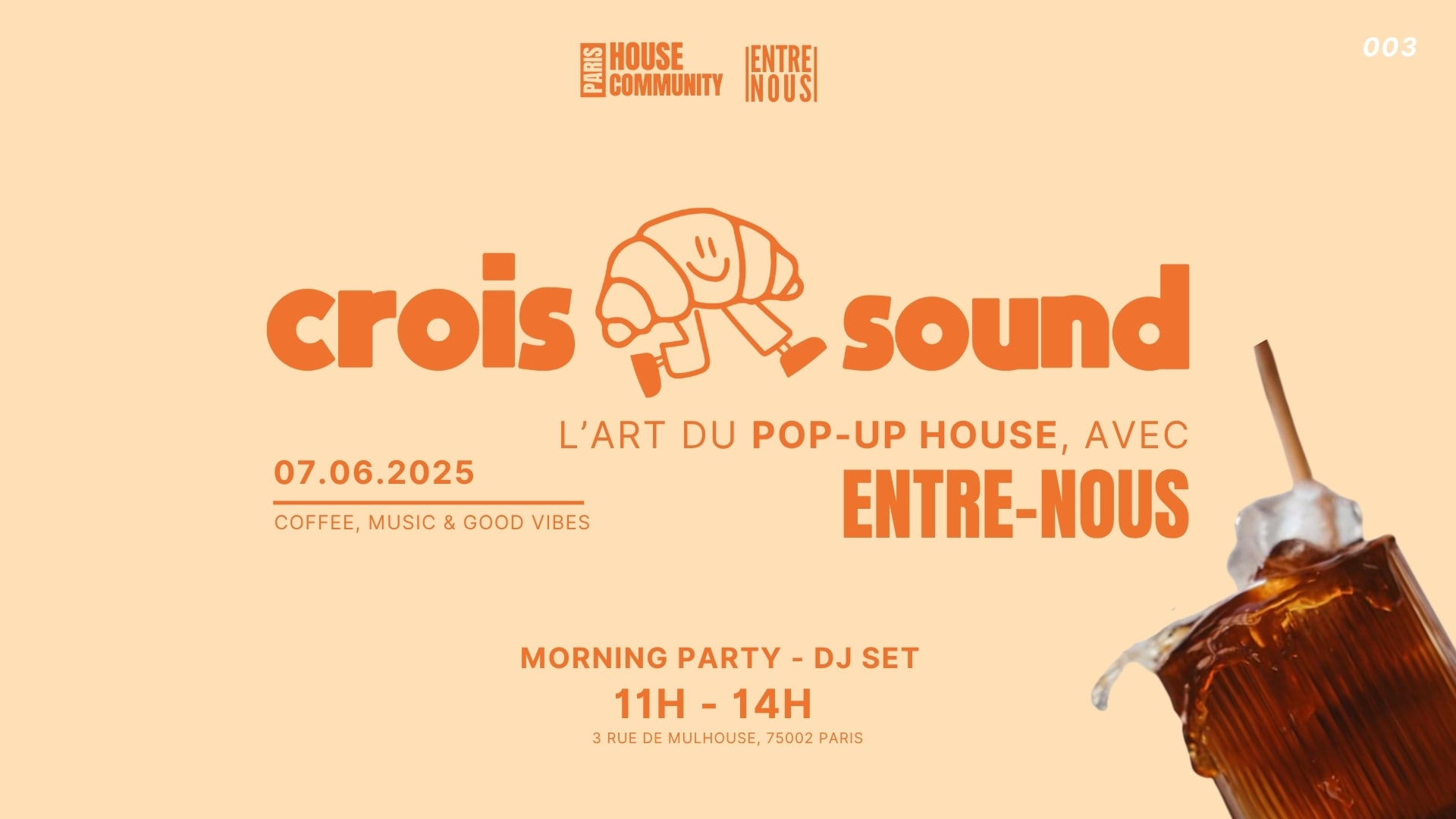 Morning Party: Croissound X Paris House Community Cover