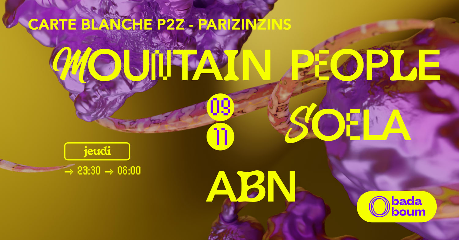 Club — Carte Blanche P2z : Mountain People (+) Soela & More Cover