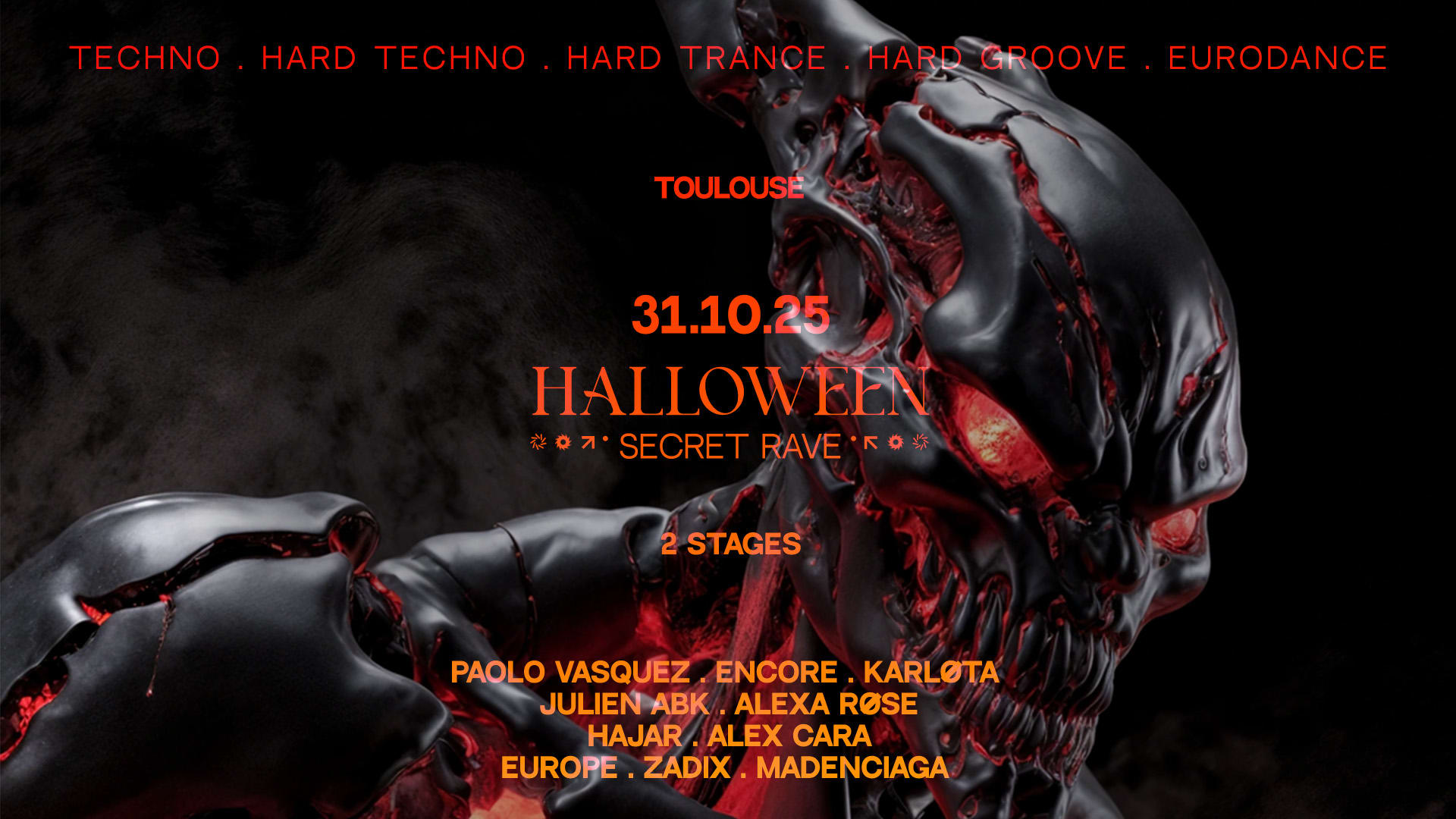Halloween Secret Rave - Toulouse Cover