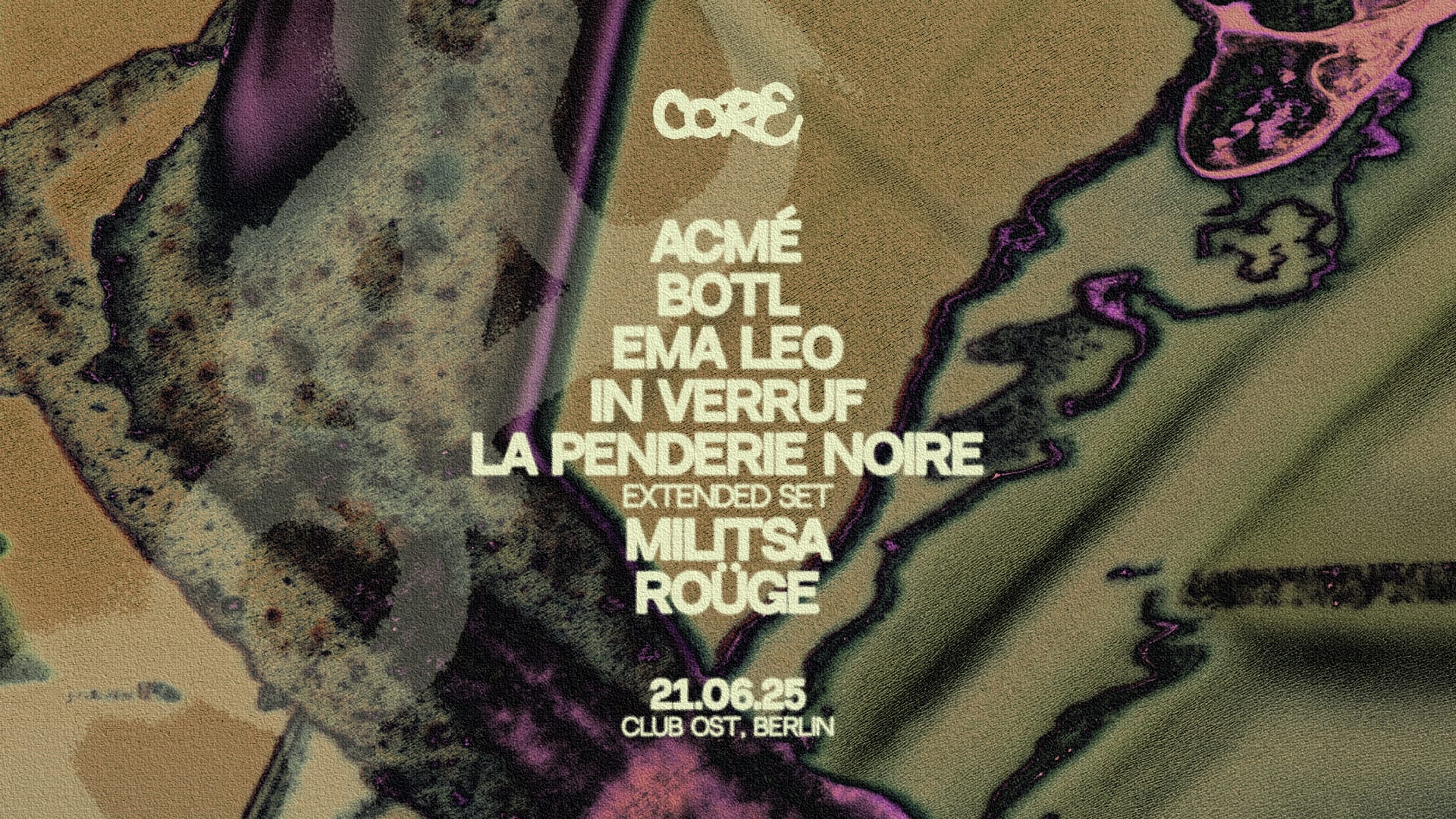 Core • In Verruf, Roüge, La Penderie Noire, Ema Leo, Militsa Cover