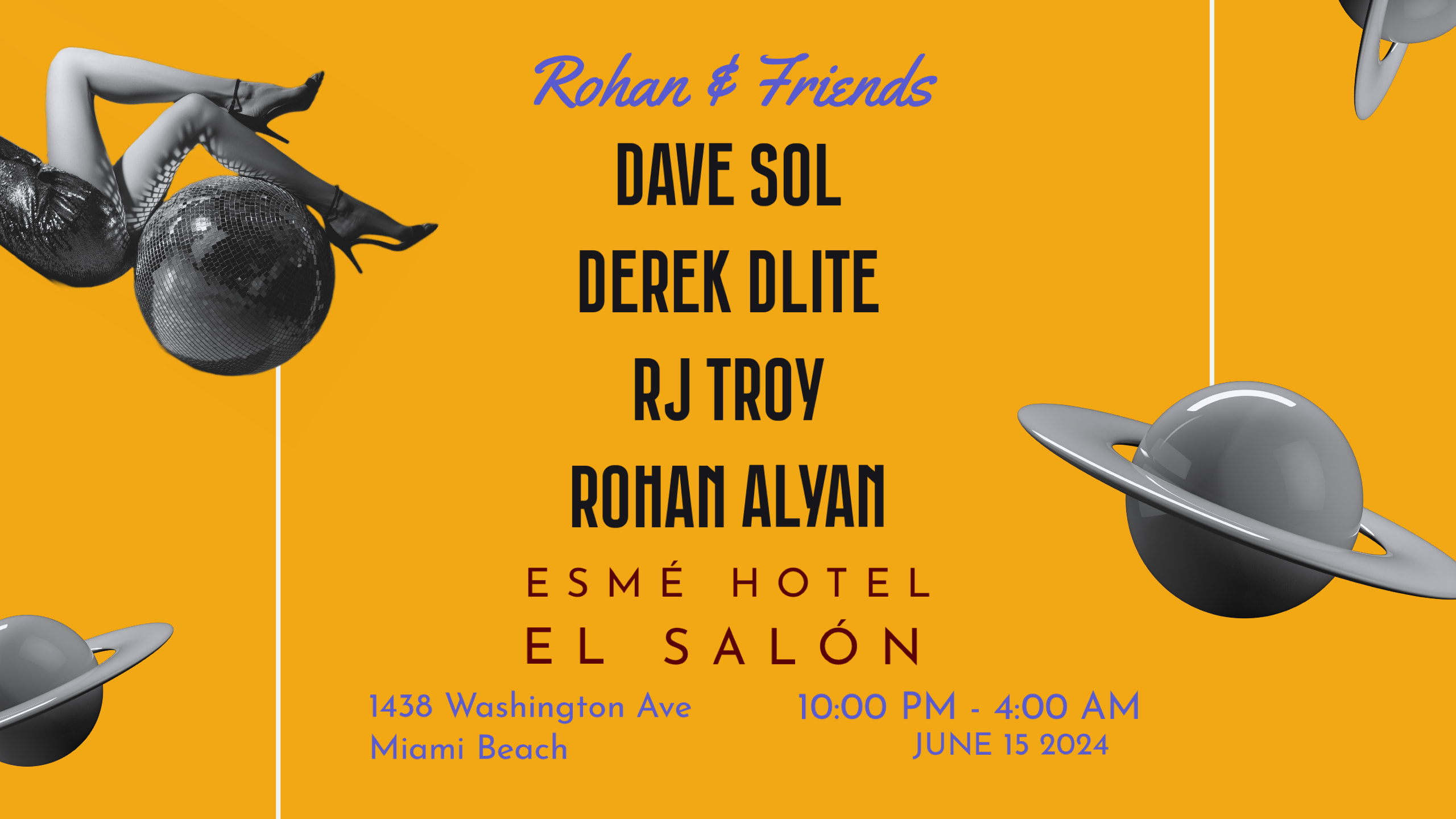 [Esmé Salón] Dave Sol, Derek Dlite, Rj Troy, Rohan Alyan Cover