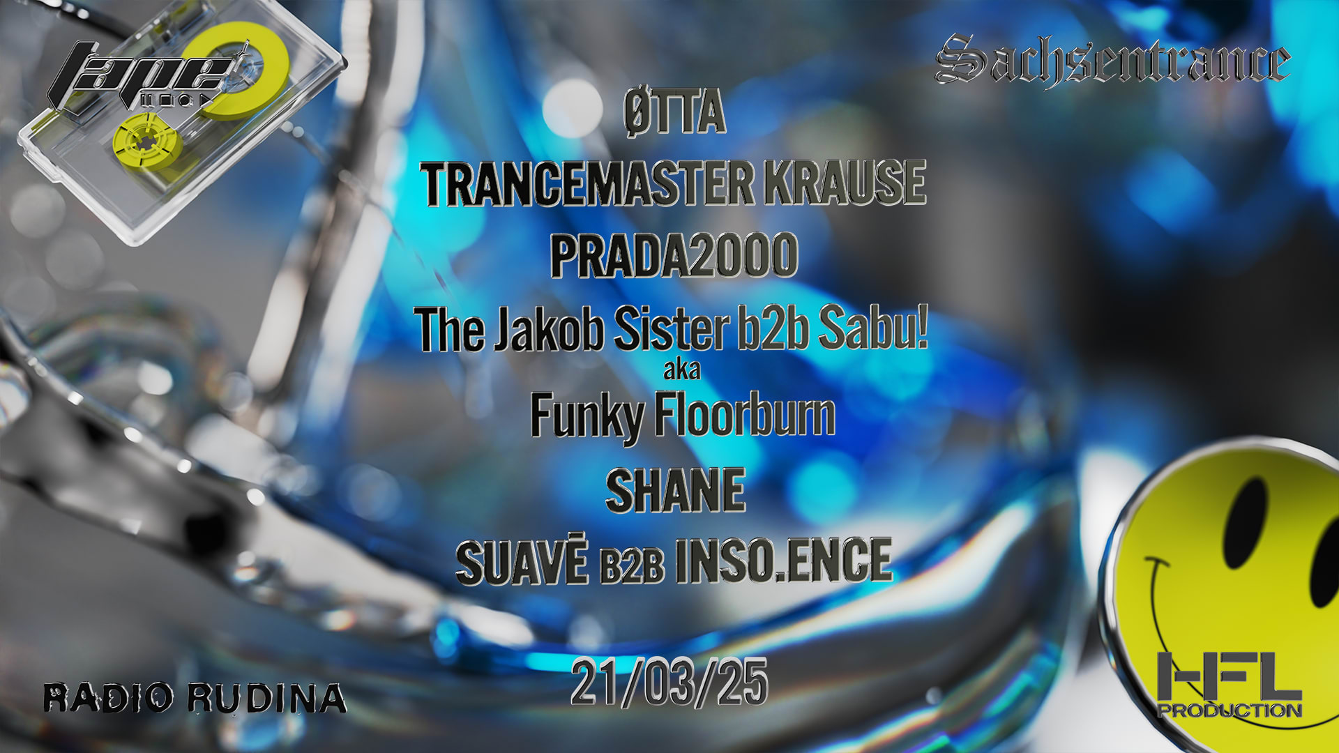 Tape W/ Sachsentrace X Radio Rudina X Hfl Production Cover