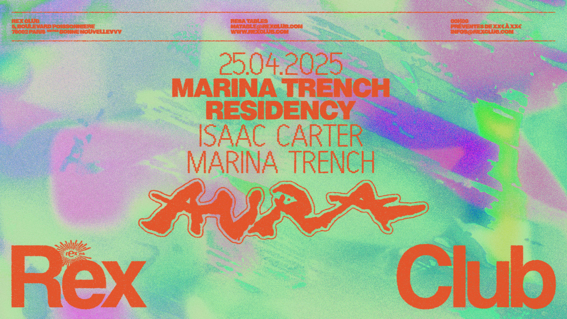 Marina Trench Aura's Residency: Isaac Carter, Marina Trench Cover