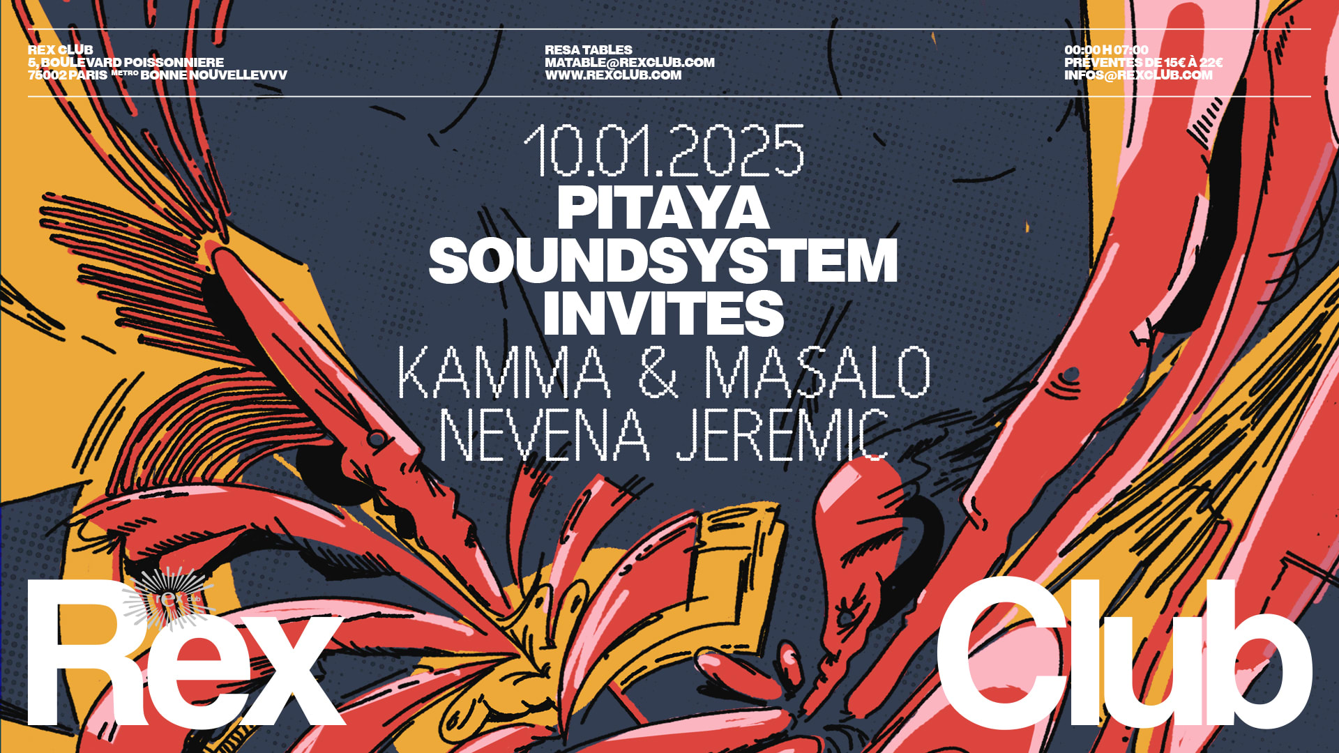 Pitaya Soundsystem Invites: Kamma & Masalo, Nevena Jeremic Cover