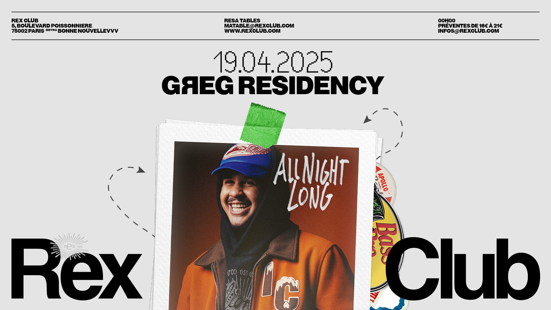 Greg Residency: Greg All Night Long Cover