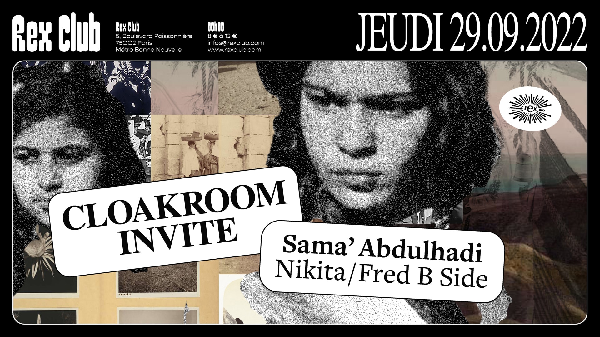 Cloakroom Invite: Sama' Abdulhadi, Nikita, Fred B Side Cover
