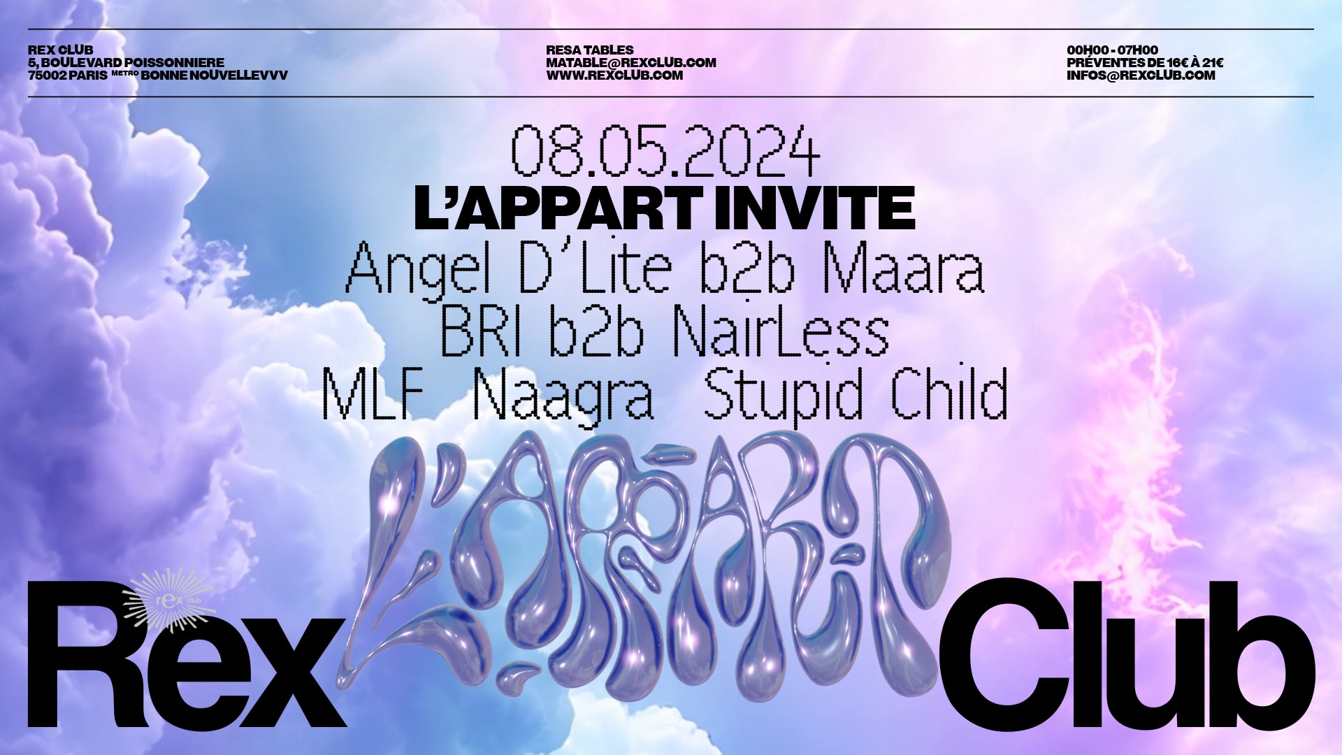 L’Appart Invite : Angel D’Lite & Maara(Veille De Jour Férié) Cover