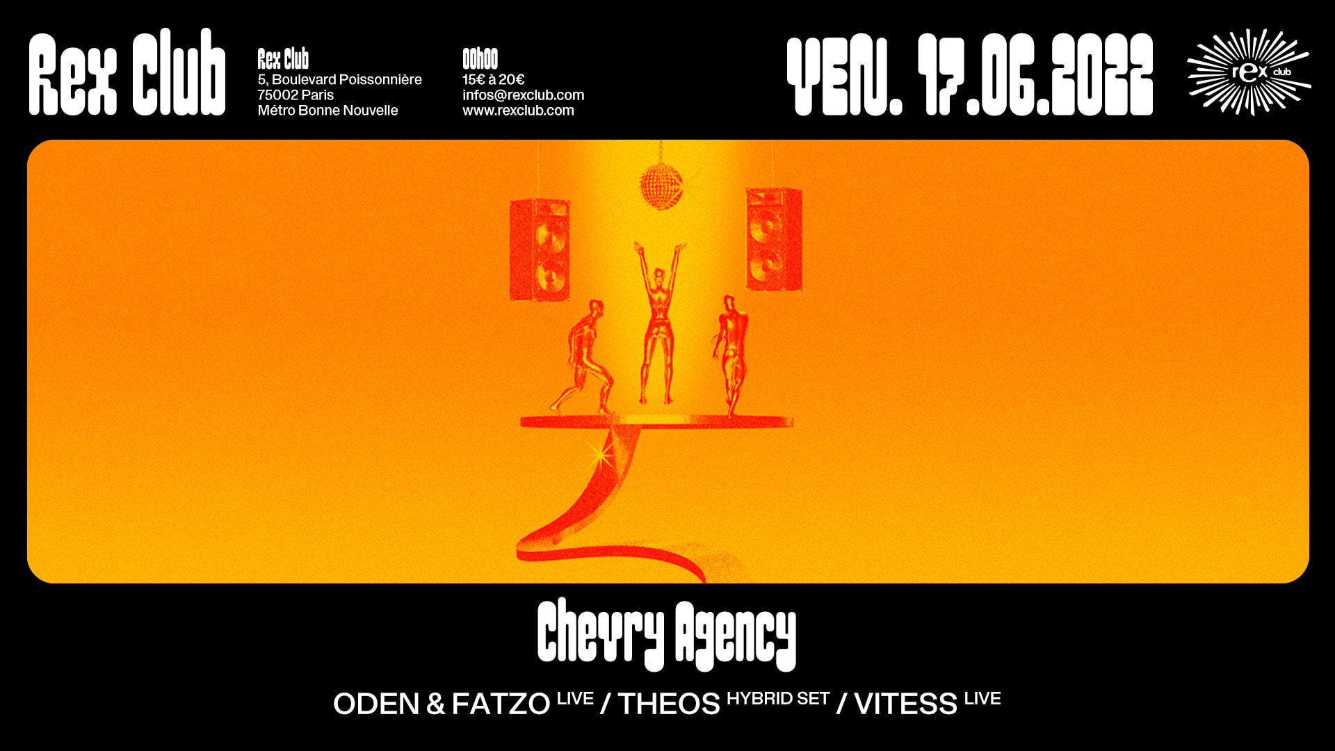 Chevry Agency: Oden & Fatzo Live, Theos Hybrid Set, Vitess Live Cover