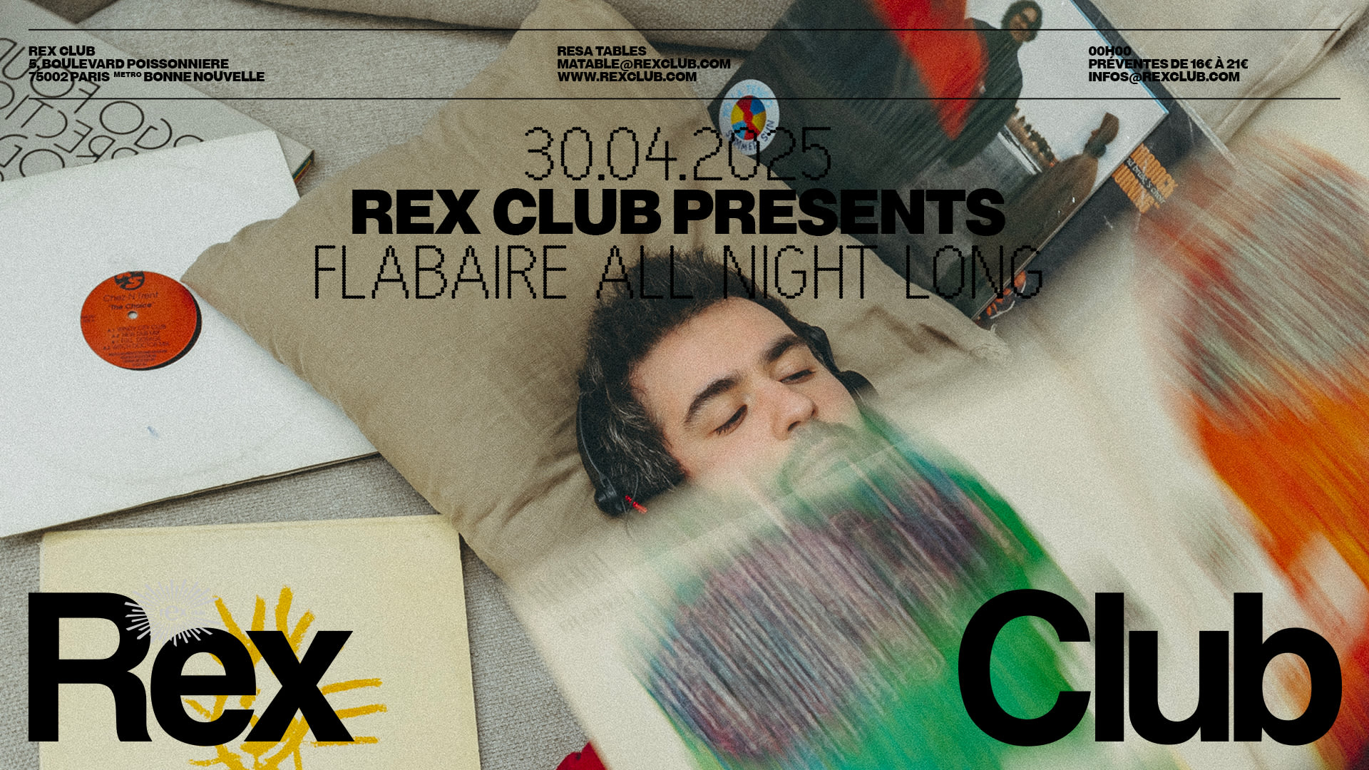 Rex Club Presents Flabaire All Night Long Cover