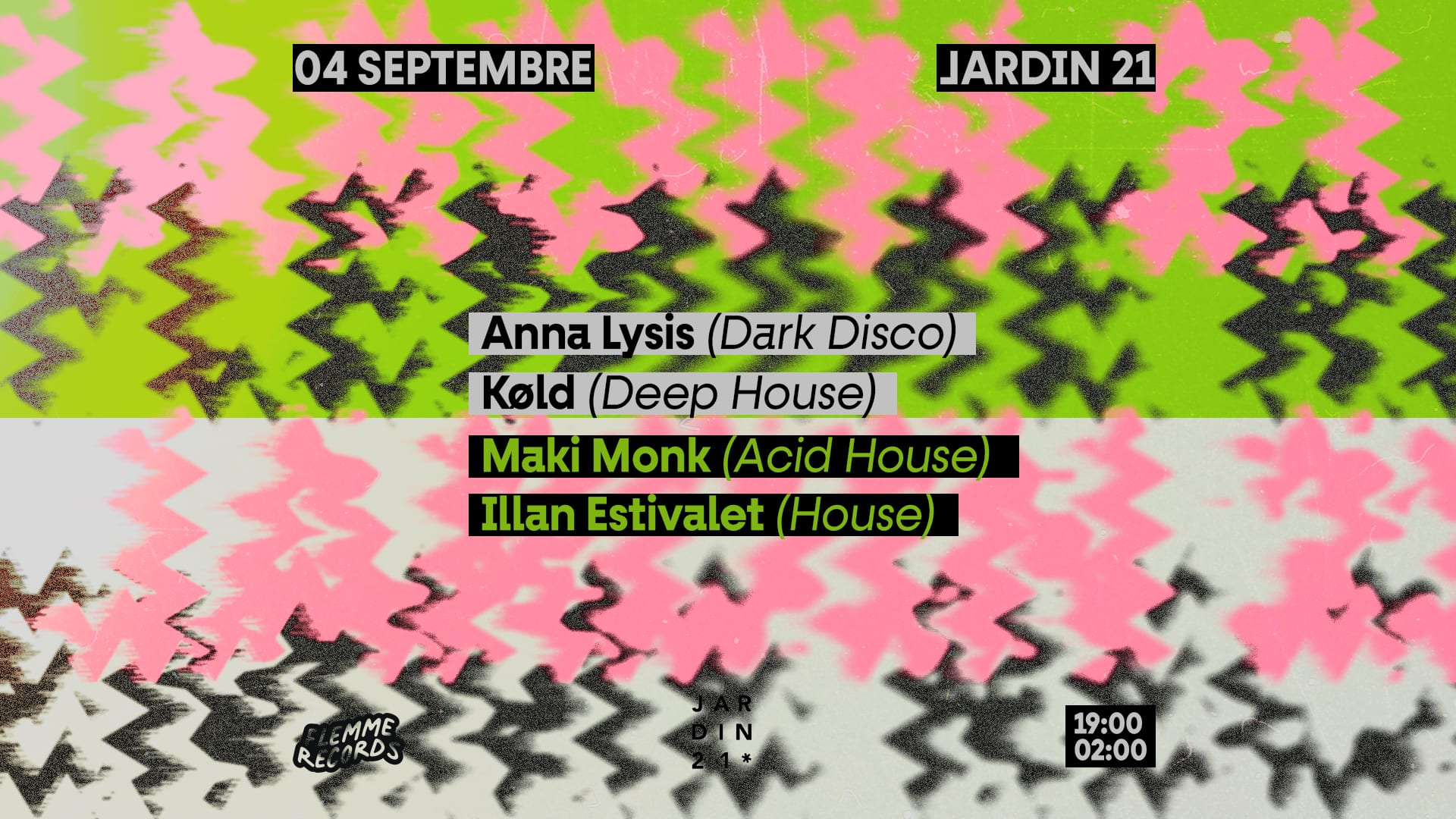 Flemme Records X Jardin 21 - Open Air Cover