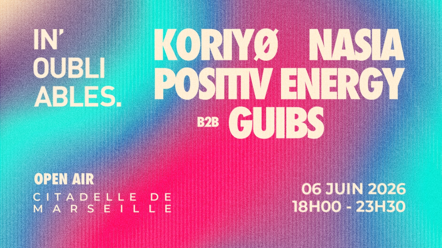 [Open Air] In'oubliables X La Citadelle De Marseille Cover