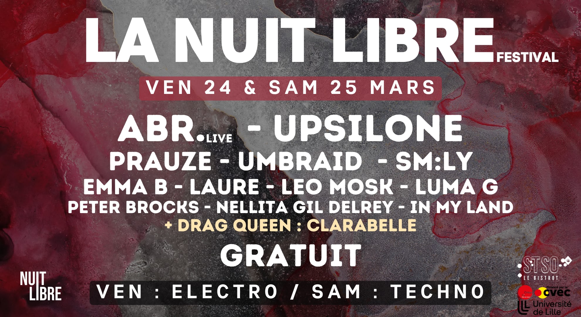 La Nuit Libre Festival - Gratuit Cover
