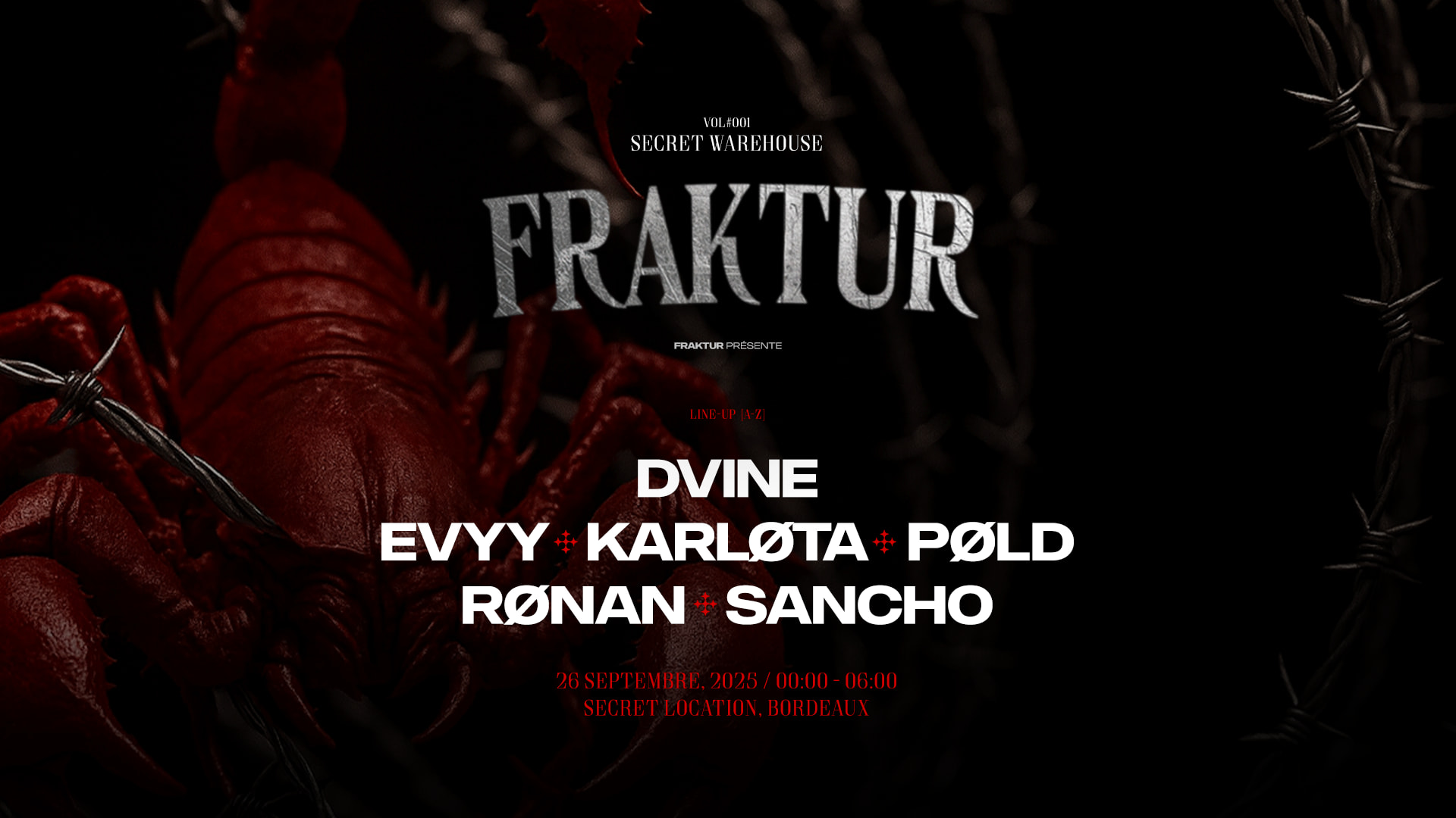 Fraktur W/ Karløta / Rønan / Dvine / Evyy / Sancho / Pøld Cover