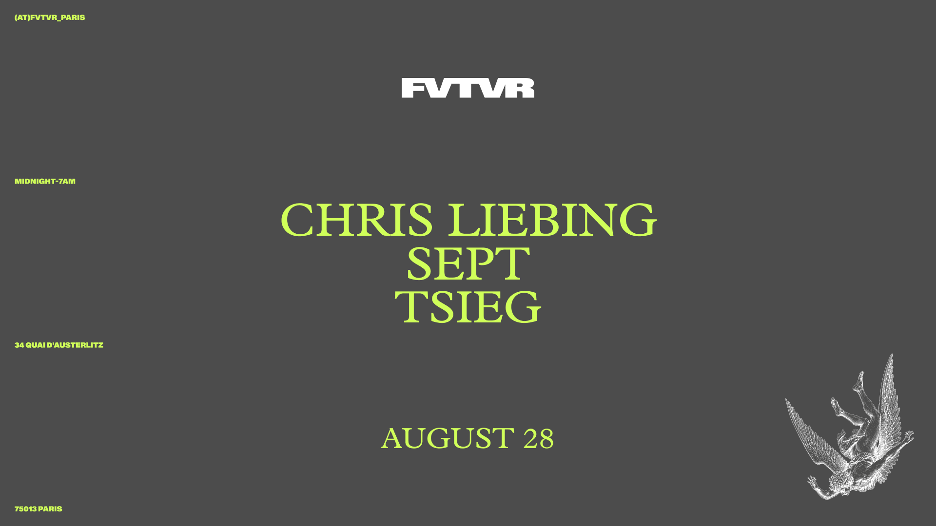 Fvtvr Invites: Chris Liebing, Sept, Tsieg Cover