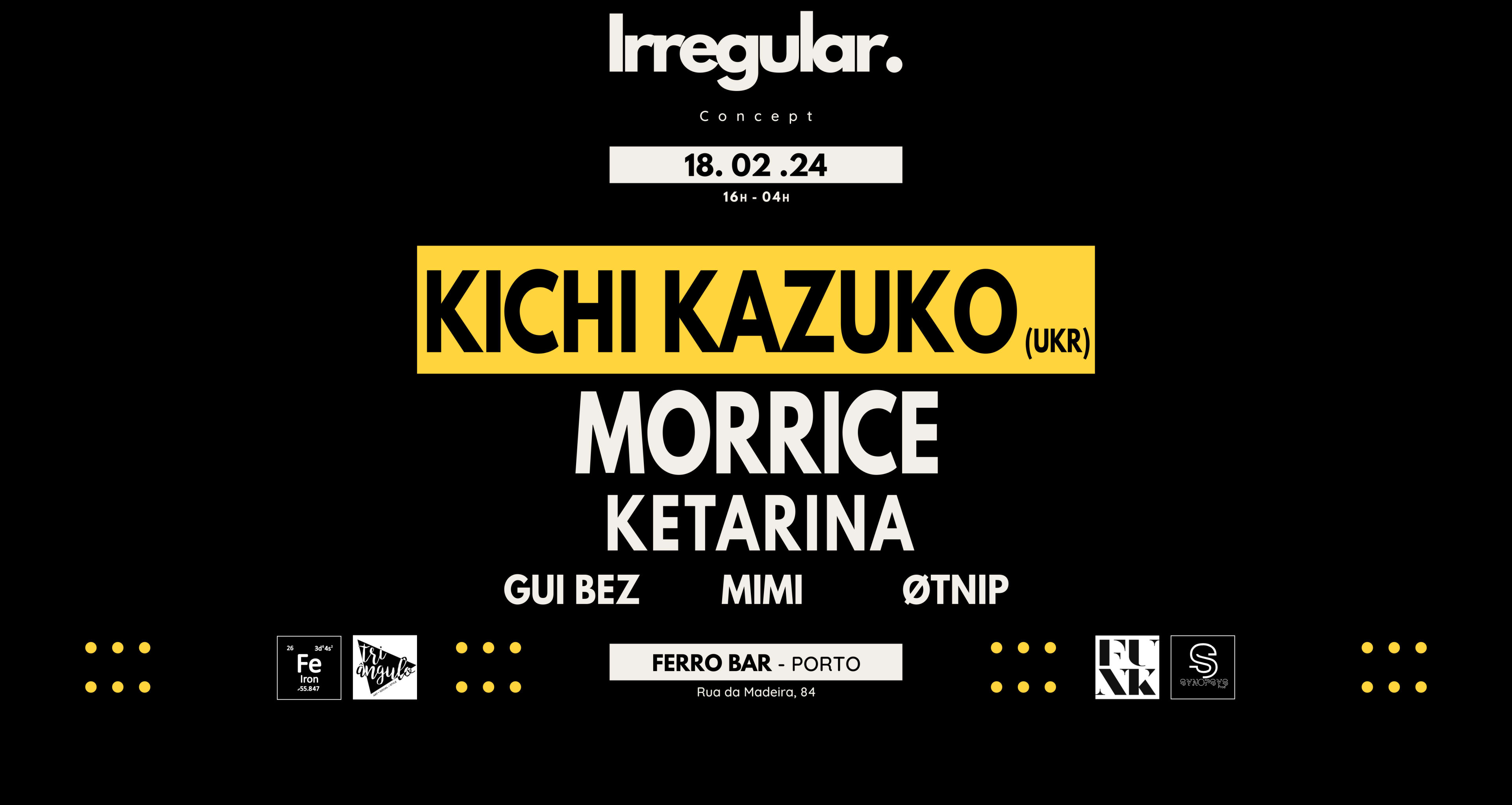 Irregular. #1 @Ferro Bar - Porto Cover